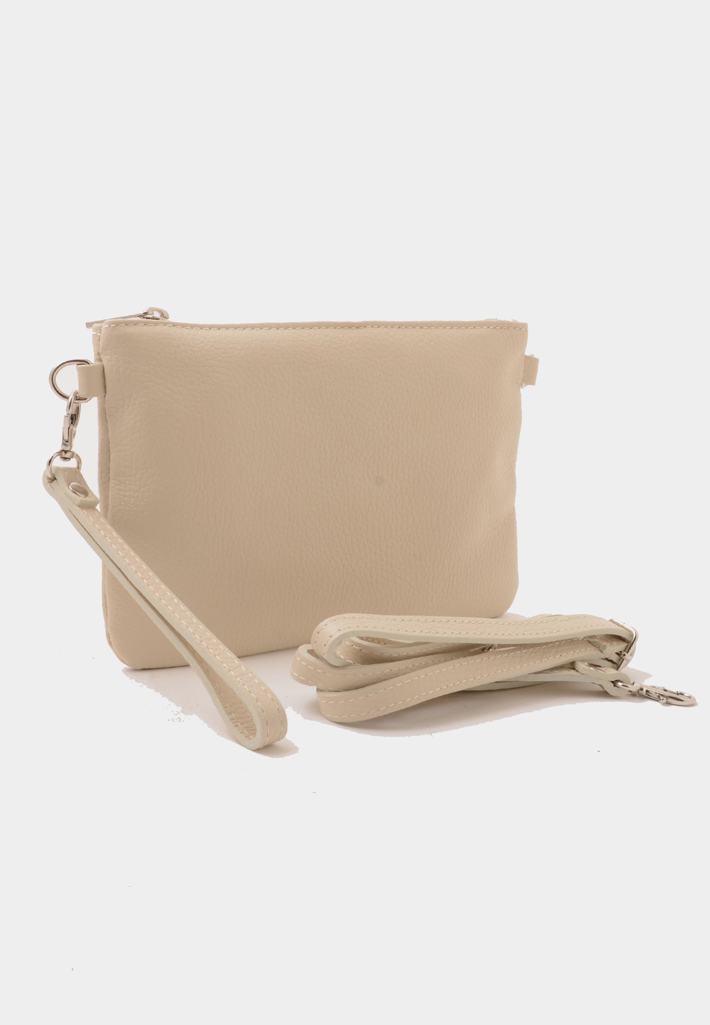 NUNZIA - Pochette Vera Pelle BEATRICE Avorio