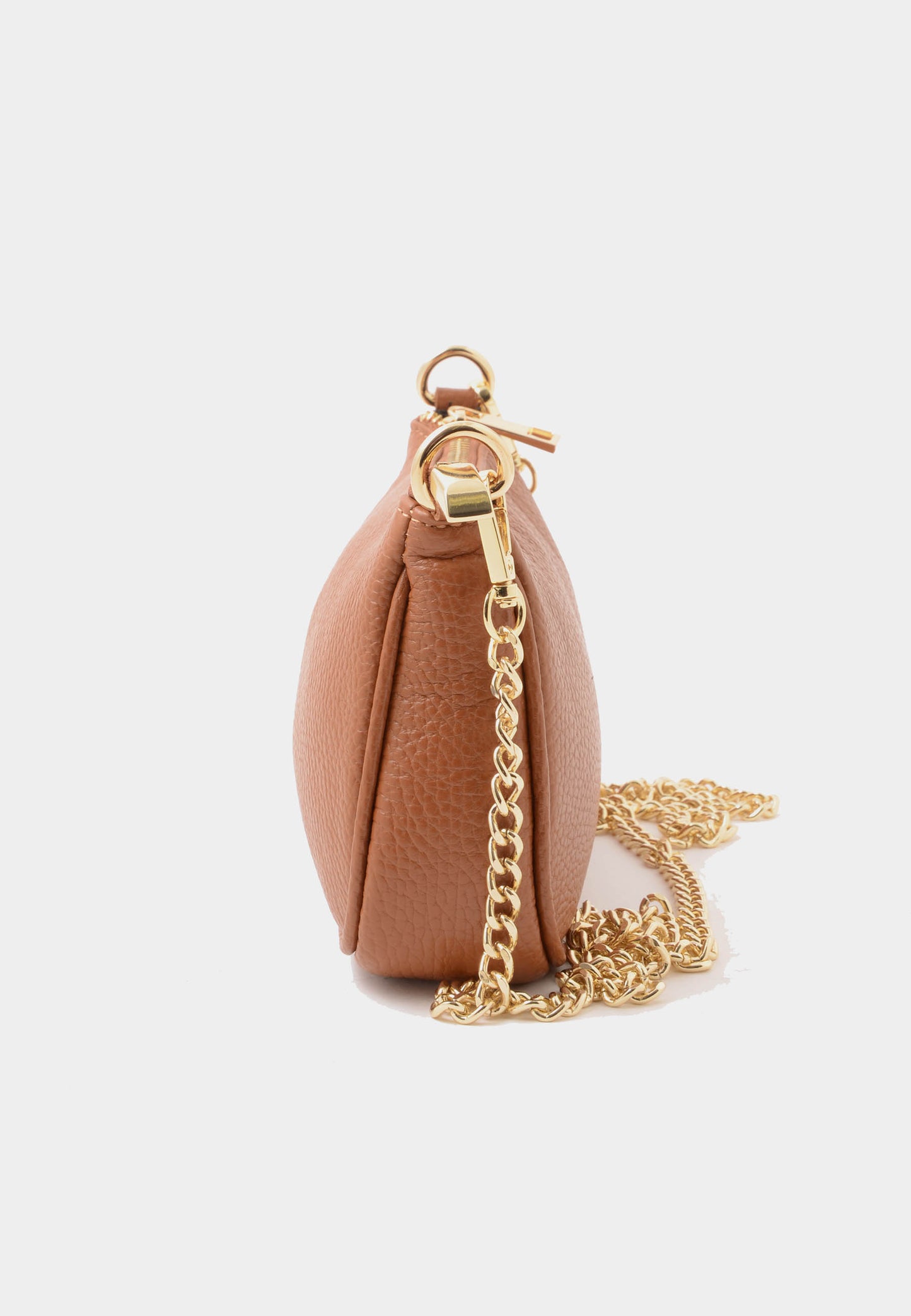 NUNZIA - Borsetta Vera Pelle ALICE Cuoio