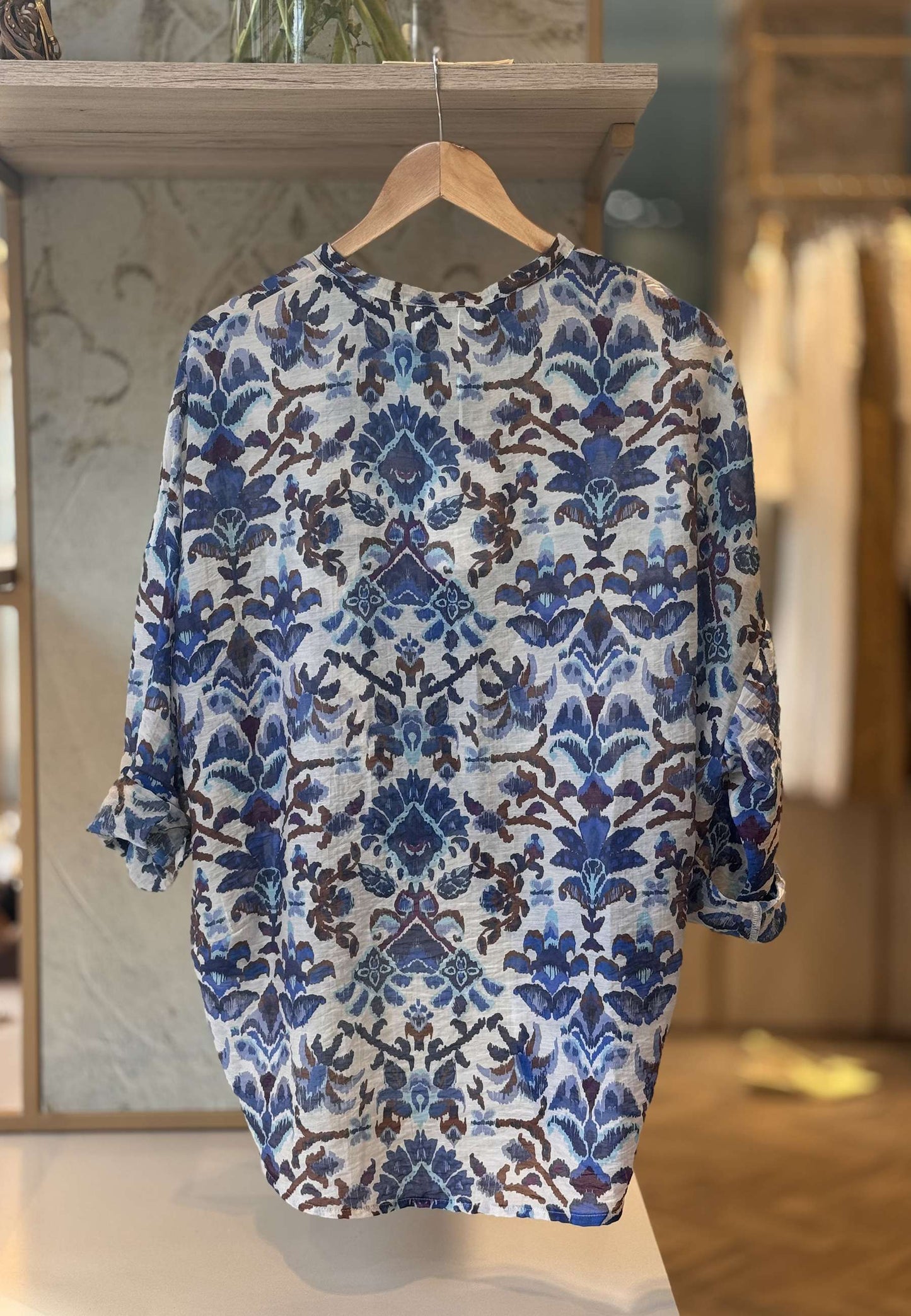 MOTEL - Camicia Fantasia Blu