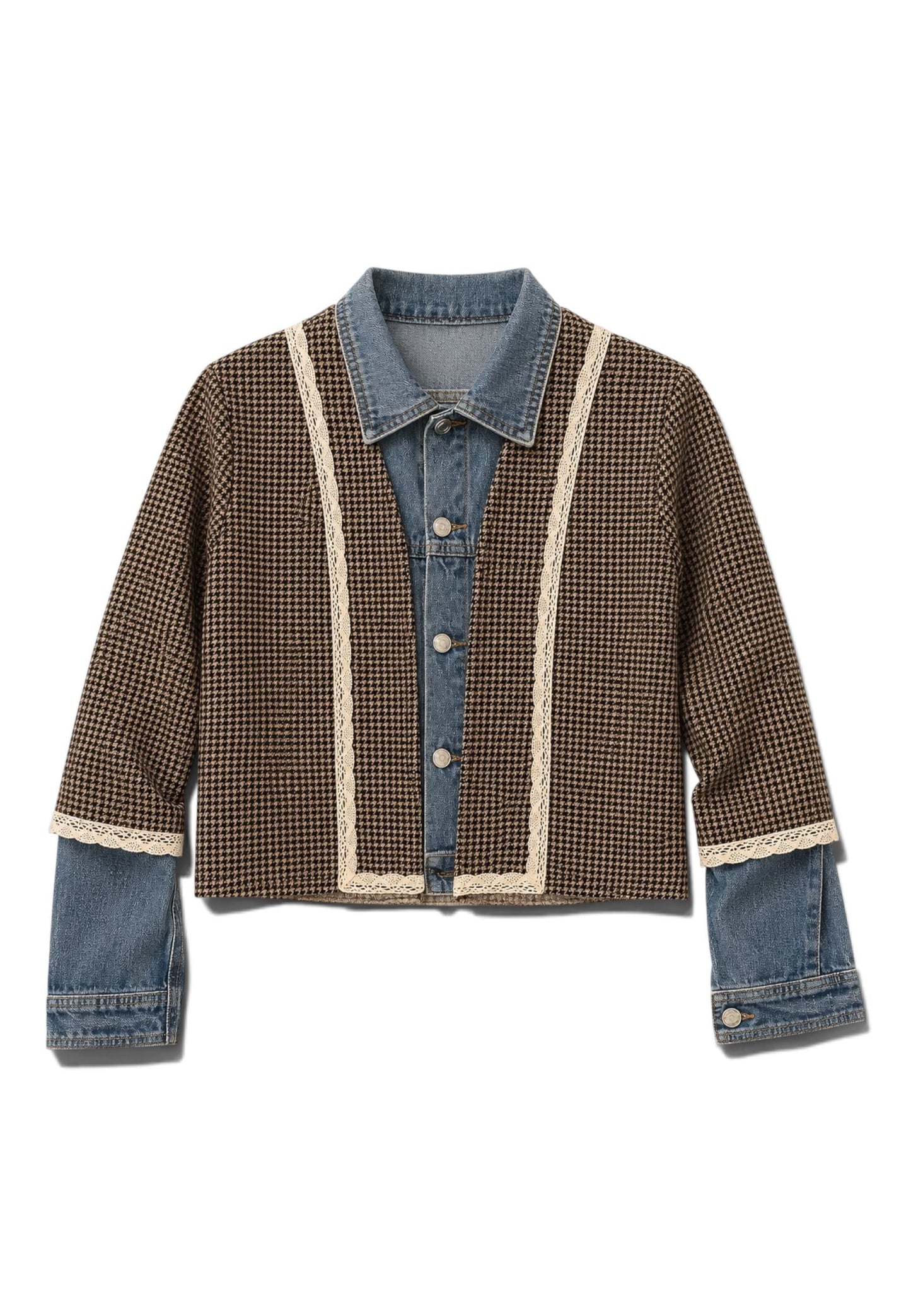 LE STREGHE - Giacca Tweed e Denim Vintage