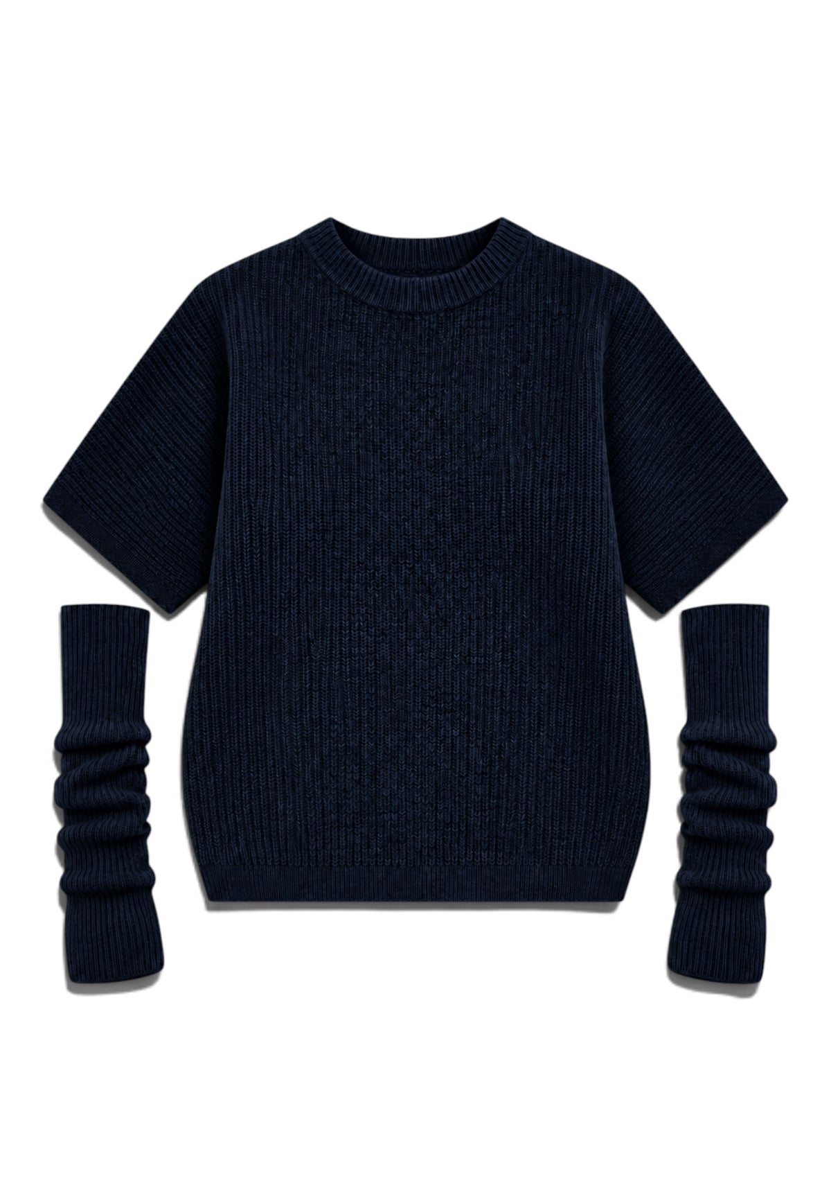 MOTEL - Maglioncino Manicotti Blu Navy