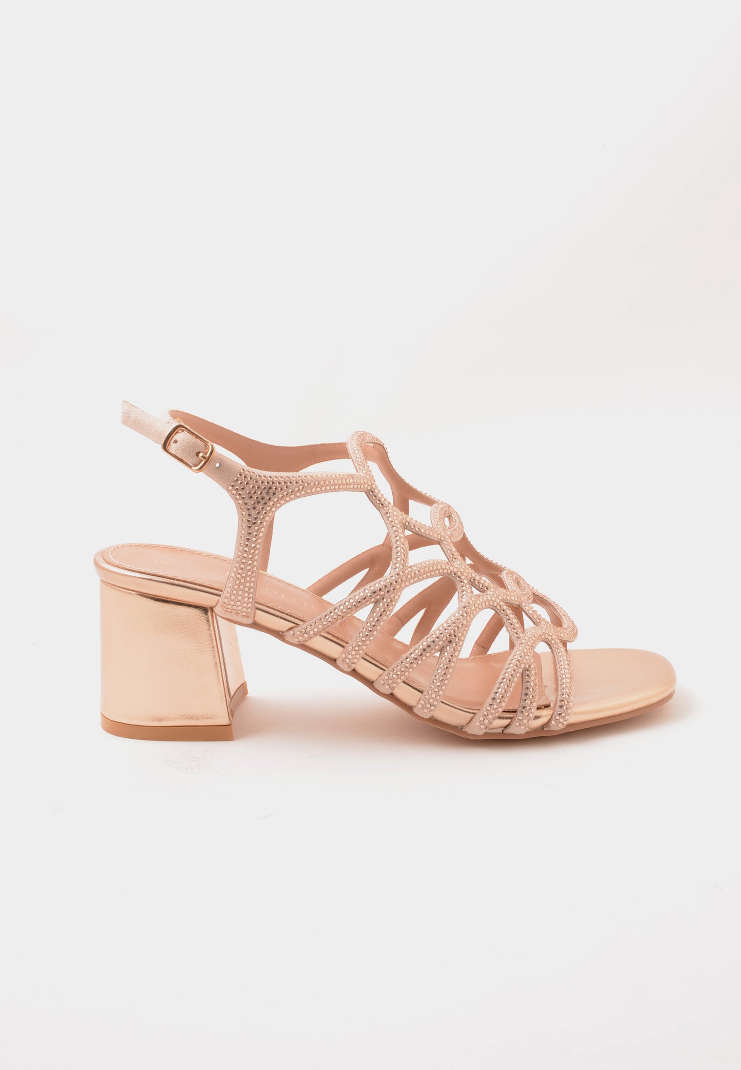 DIVINE FOLLIE - Sandalo Strass Soft Cipria