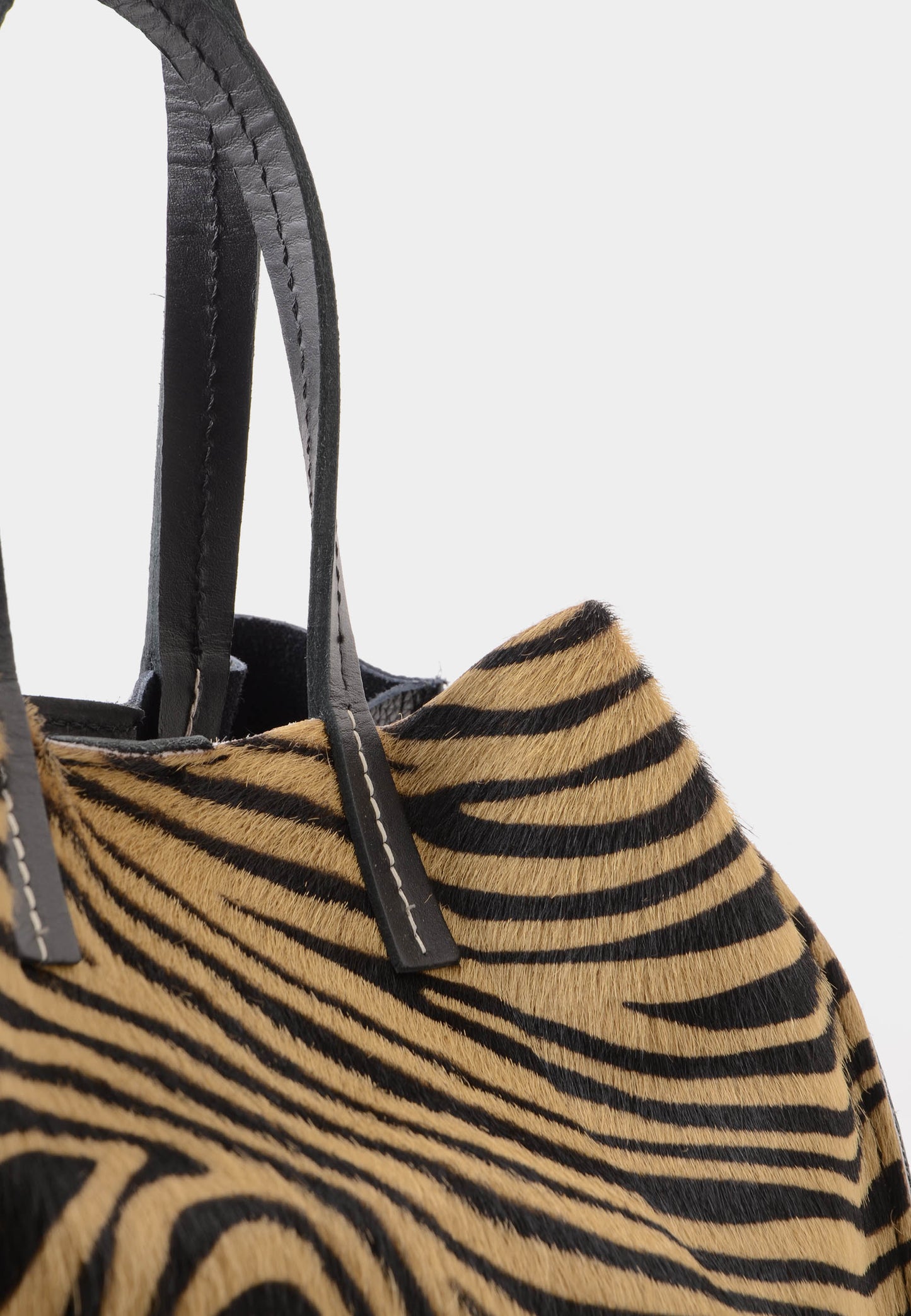NUNZIA - Tote Bag Cavallino SOFIA Zebrato