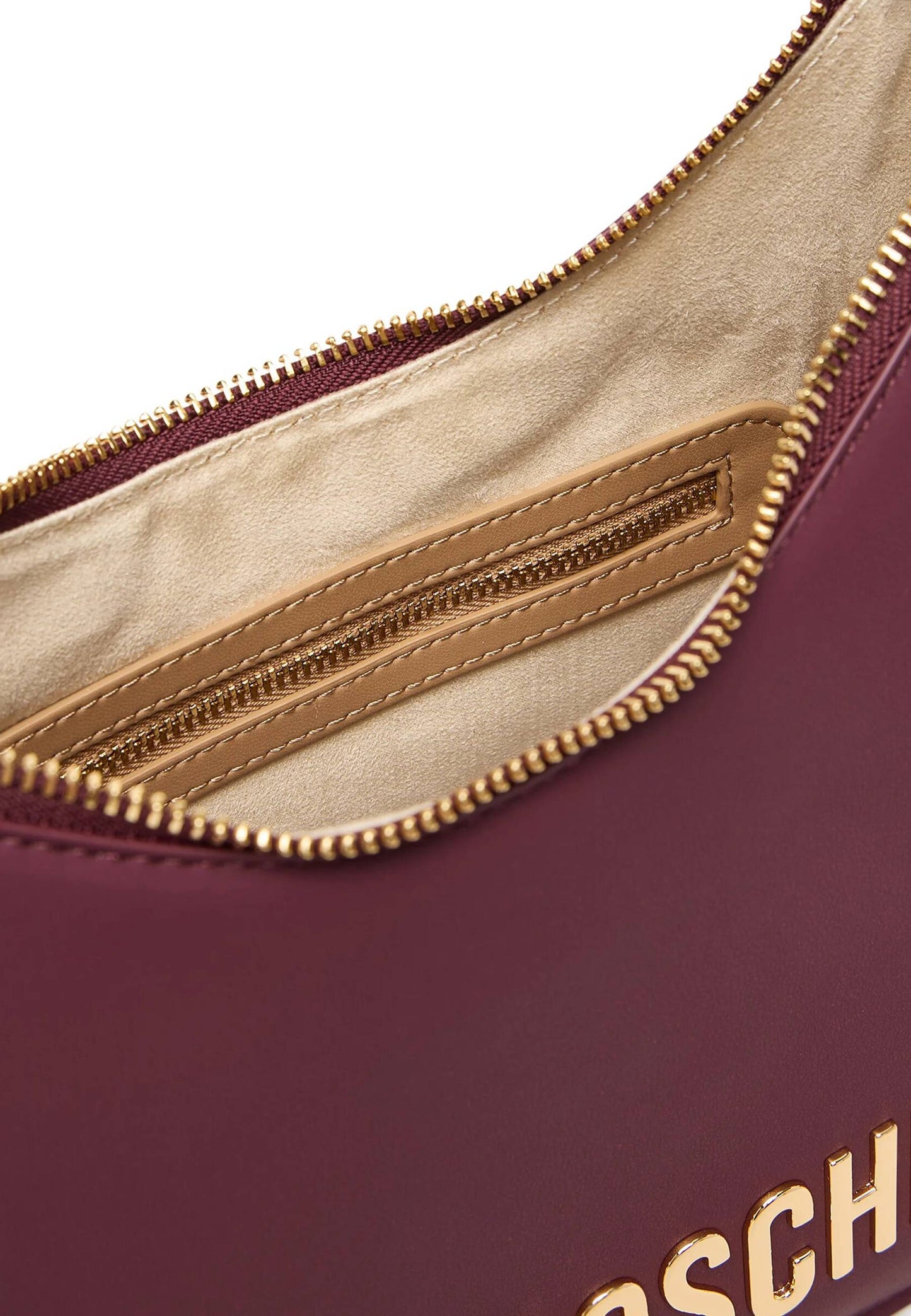 LOVE MOSCHINO - Borsa A Spalla Lettering Soft Touch Vino