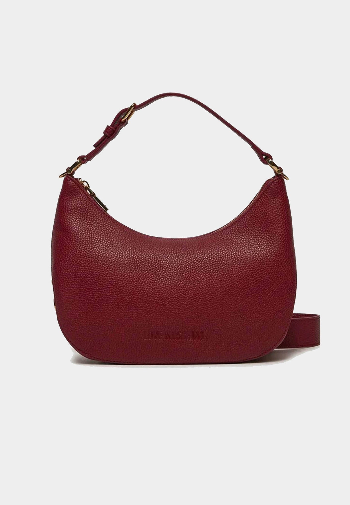 LOVE MOSCHINO - Borsa Hobo Lettering Vino