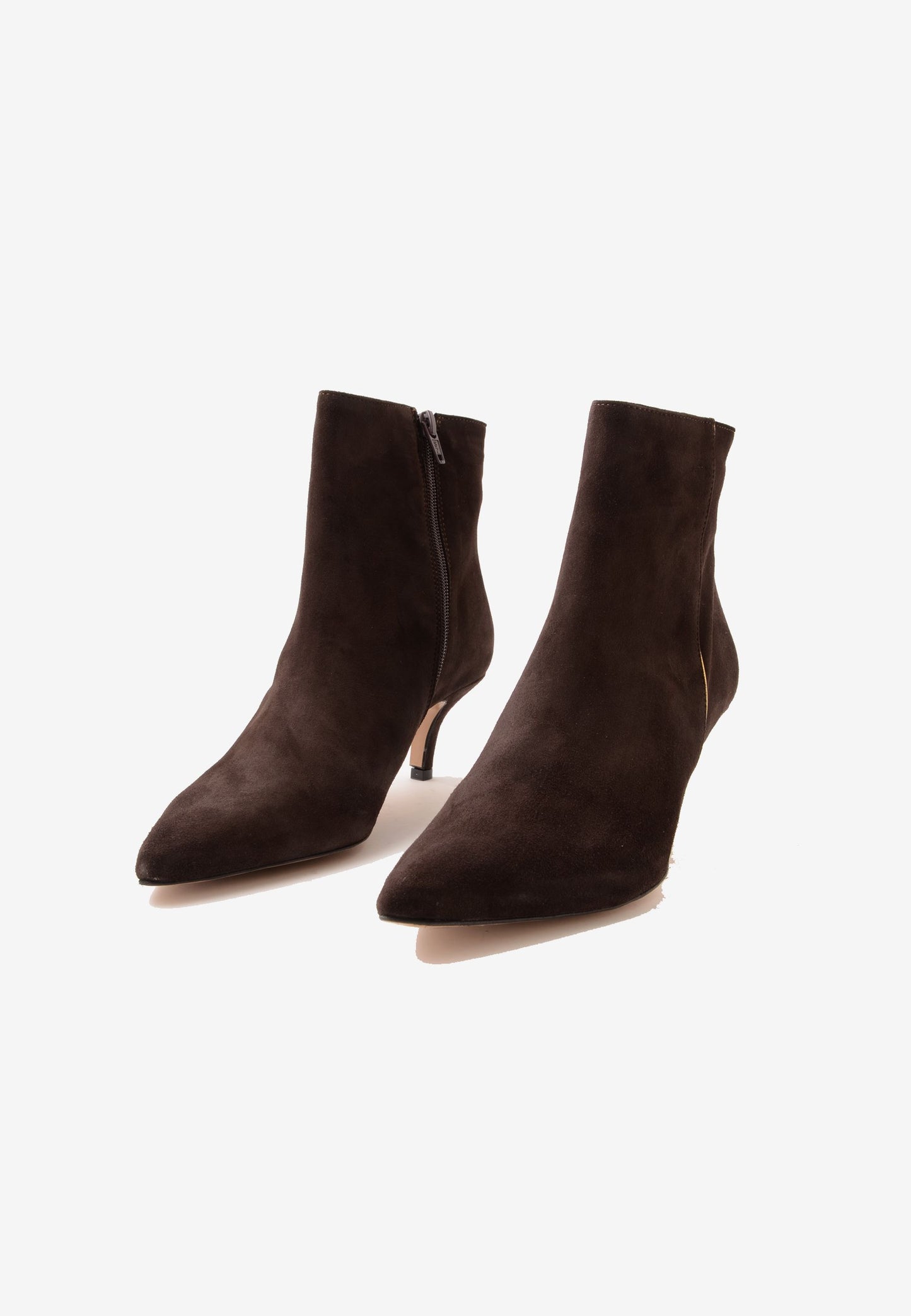 DIVINE FOLLIE - Stivaletto Con Zip Camoscio Mocha