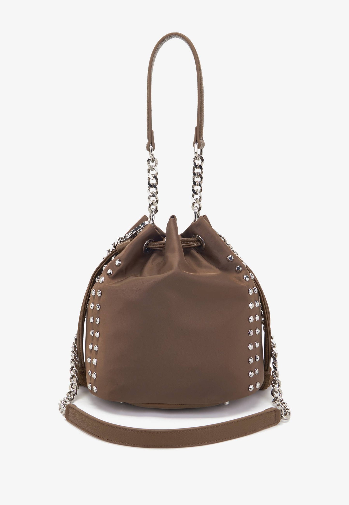 LA CARRIE - Secchiello Dark Nylon Borchie Mocha