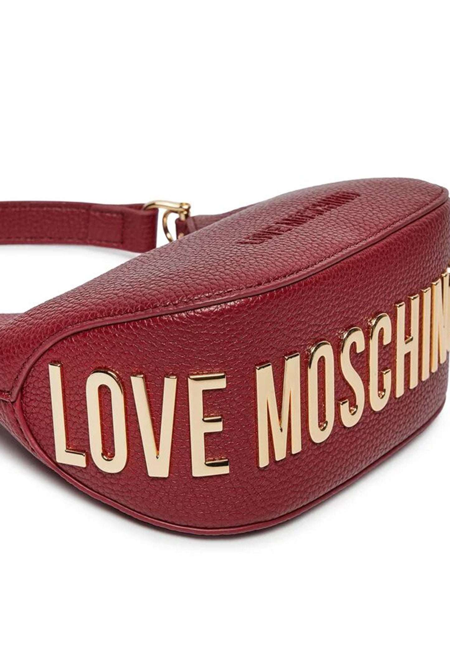 LOVE MOSCHINO - Borsetta Hobo Lettering Vino