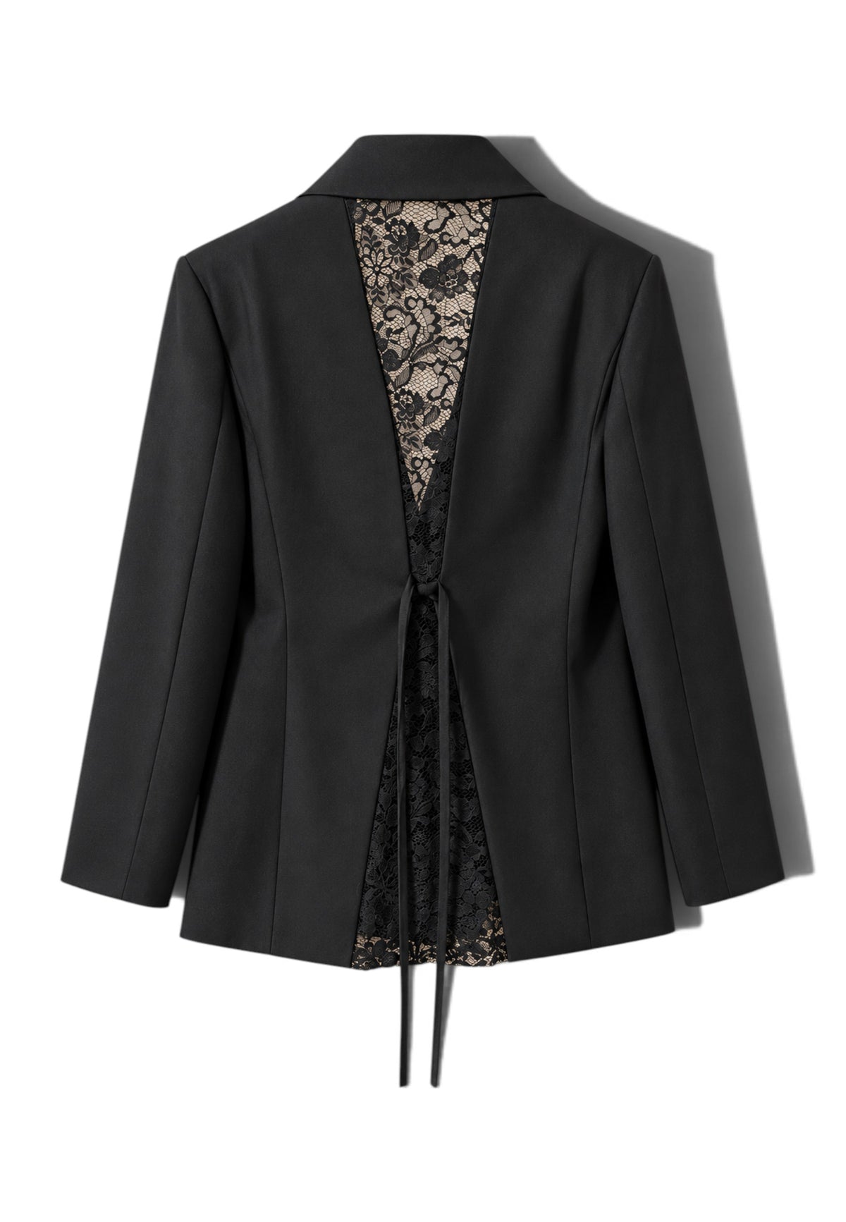 MINERVA - Blazer In Pizzo Nero