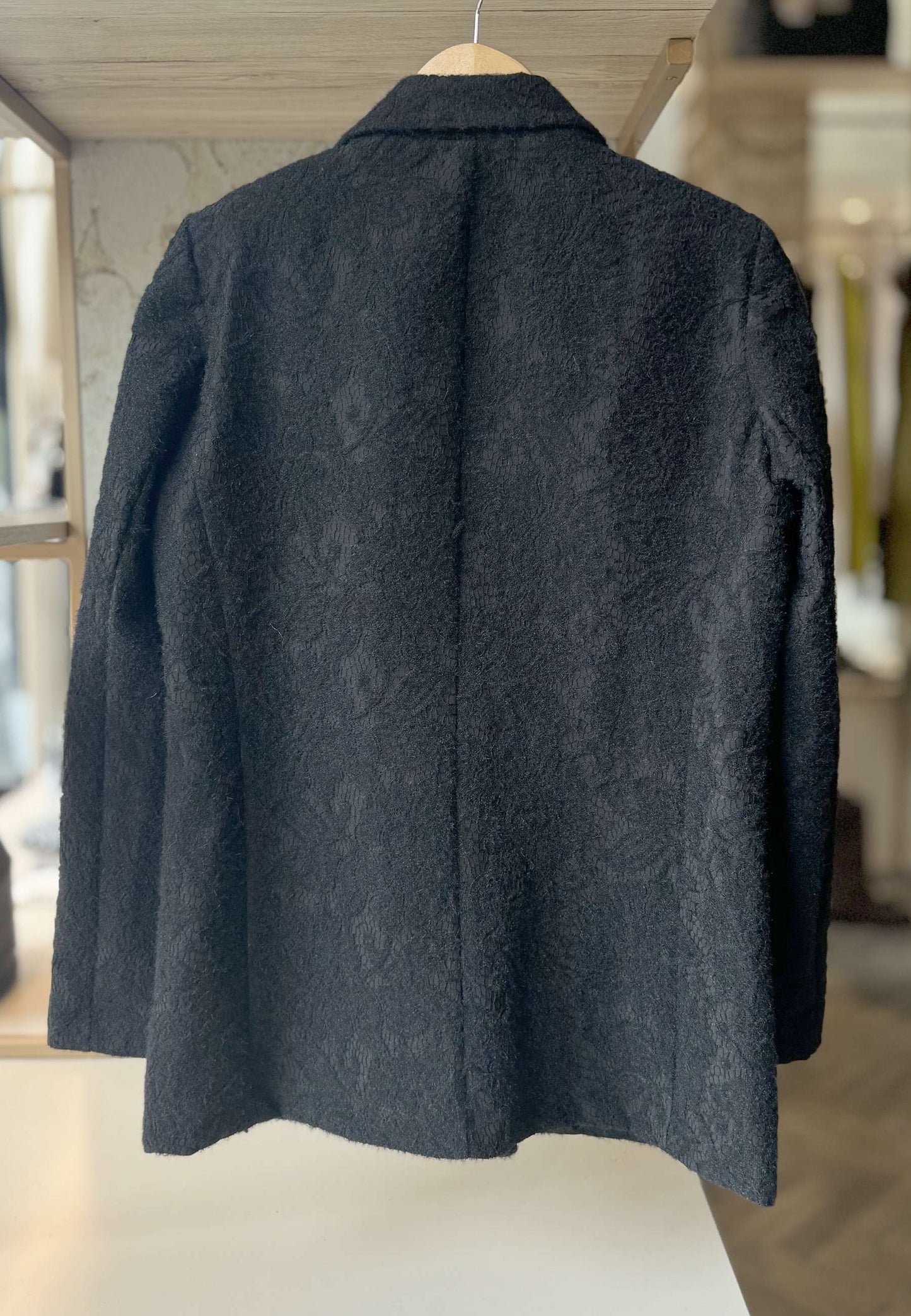 LE STREGHE - Giacca Monopetto Pizzo Nero