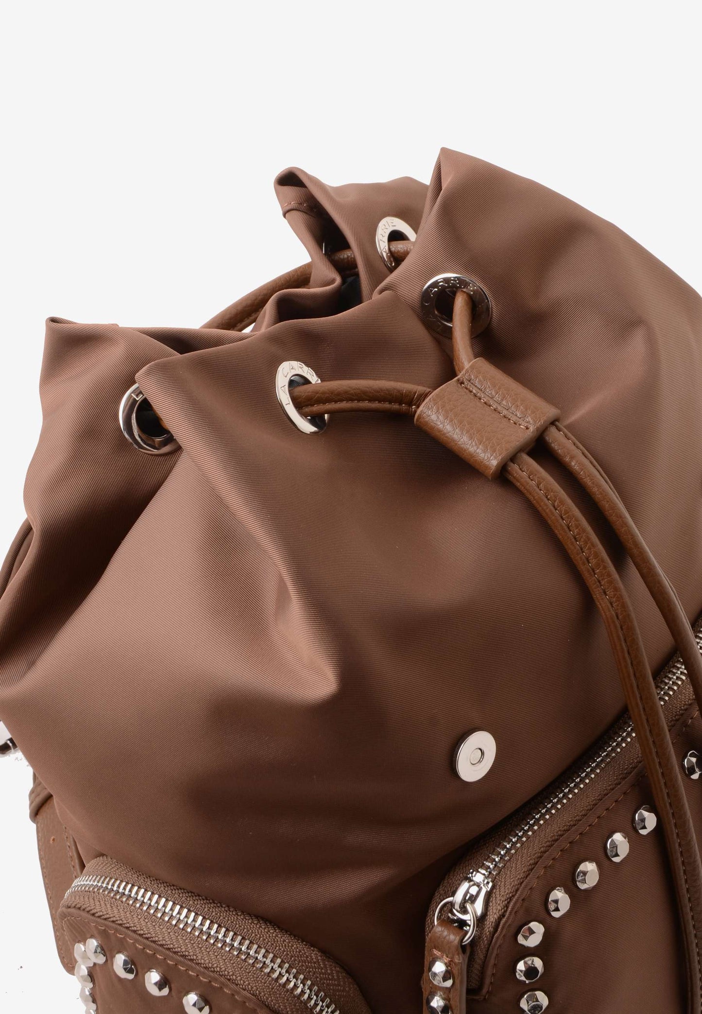 LA CARRIE - Zaino Dark Nylon Mocha