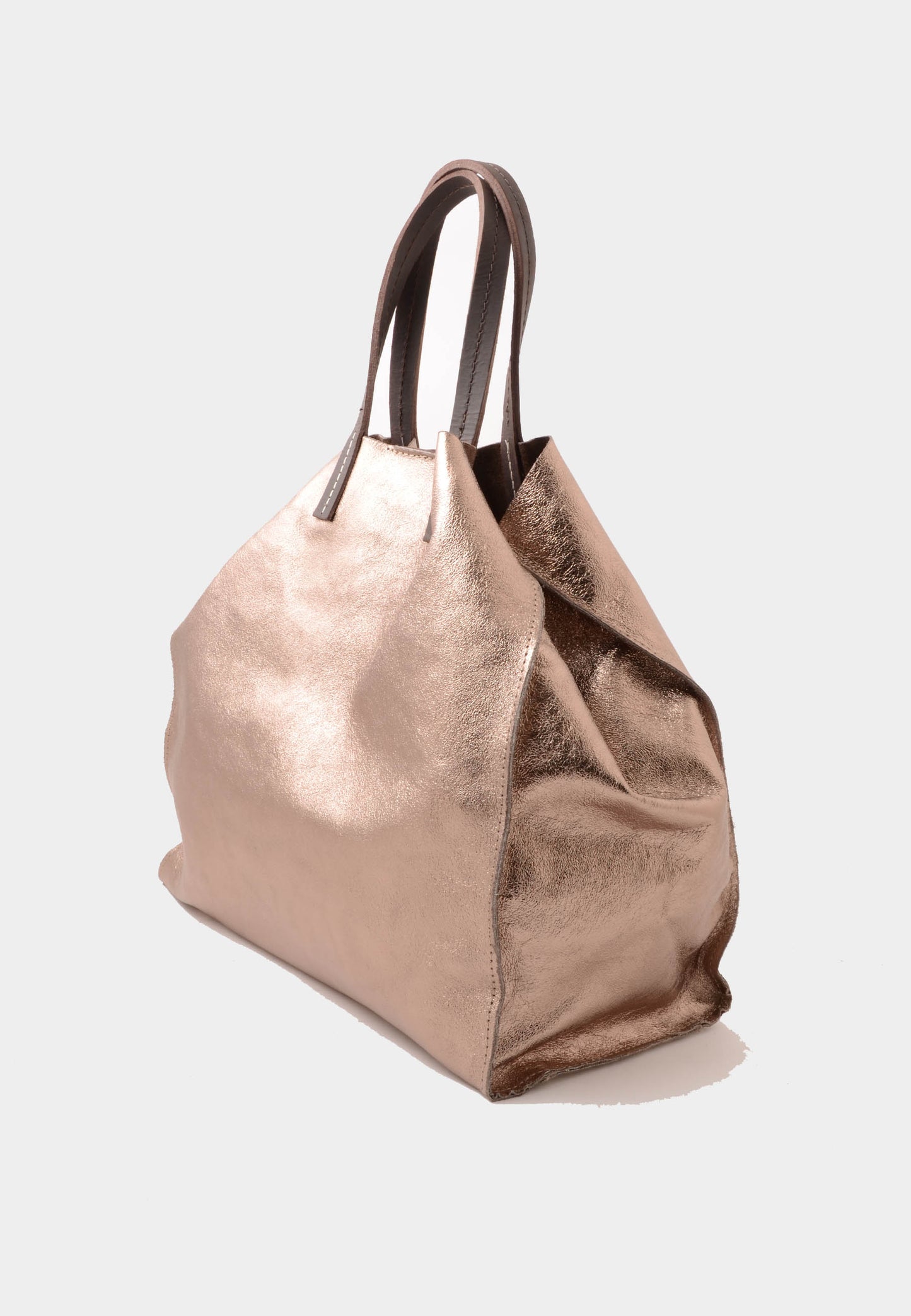 NUNZIA - Tote Bag Laminato SOFIA Bronzo
