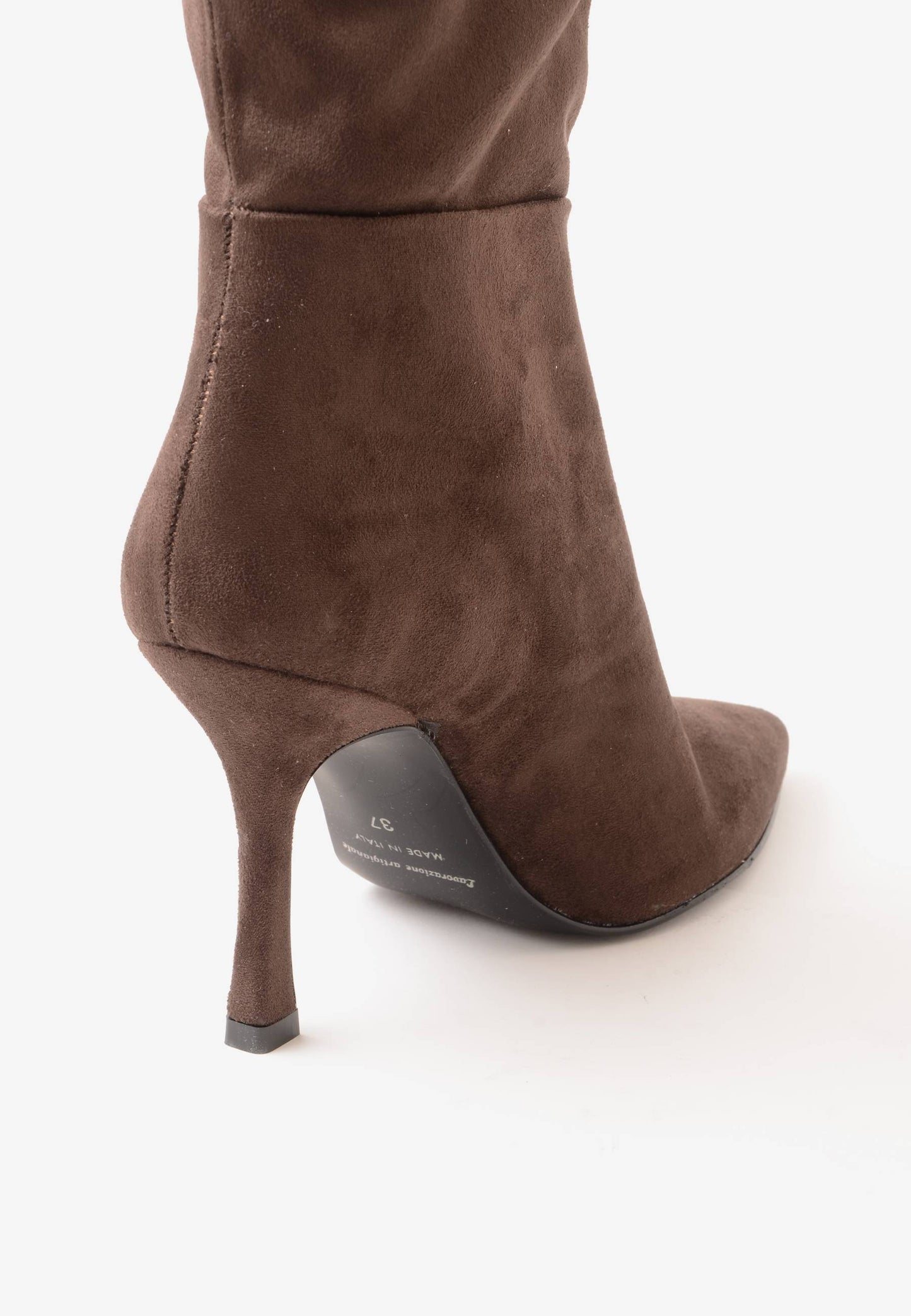 DIVINE FOLLIE - Stivale Camoscio Calza Moro