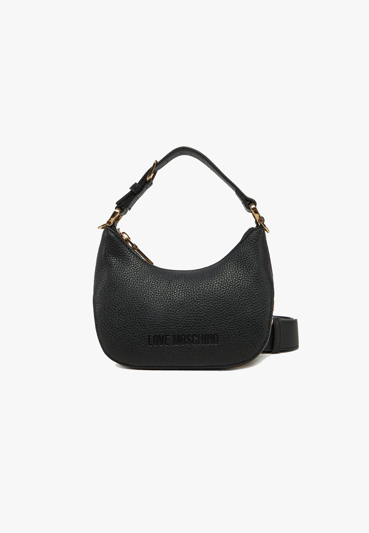 LOVE MOSCHINO - Borsetta Hobo Lettering Nero