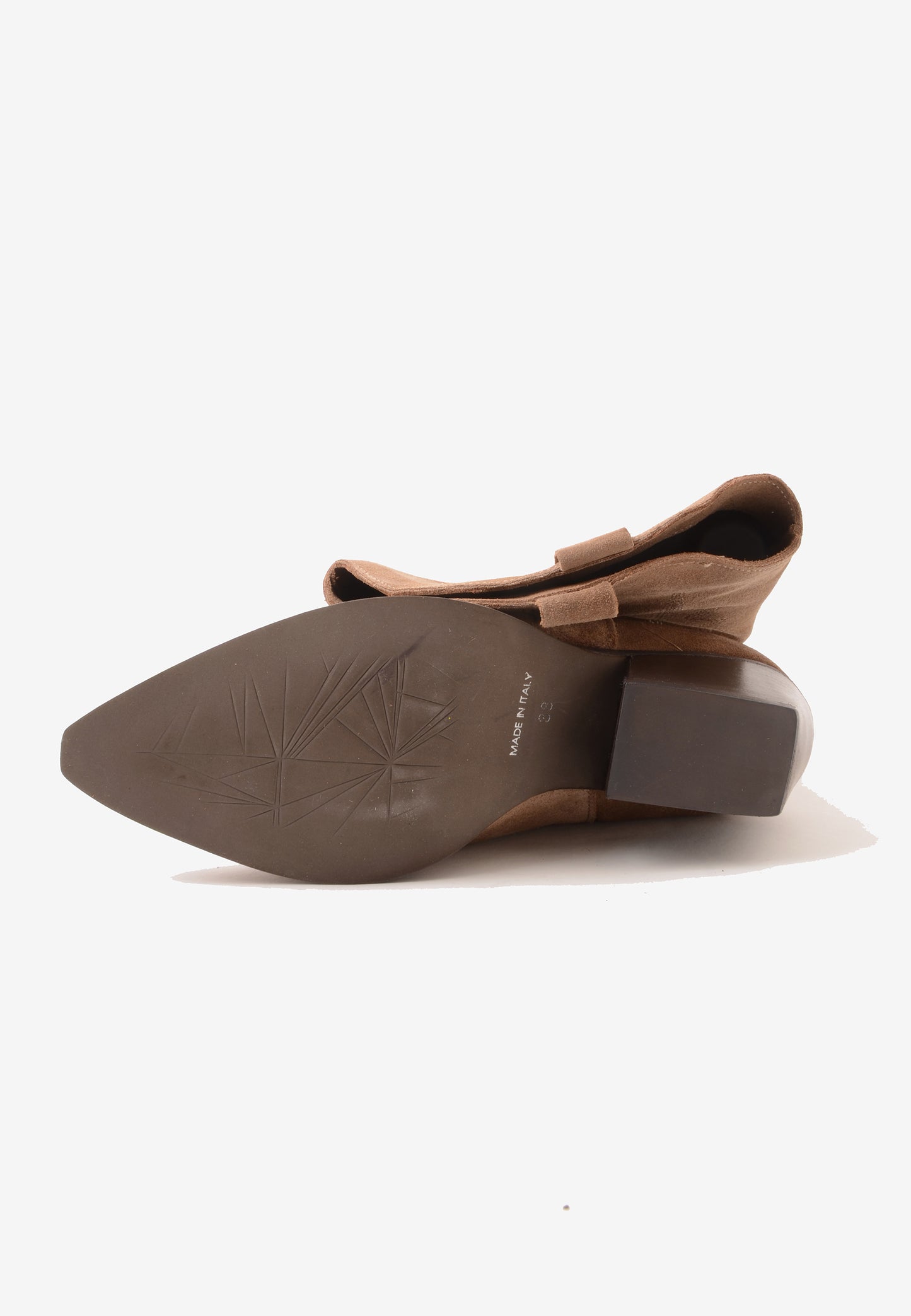 DIVINE FOLLIE - Texano Ricamo Camoscio Taupe