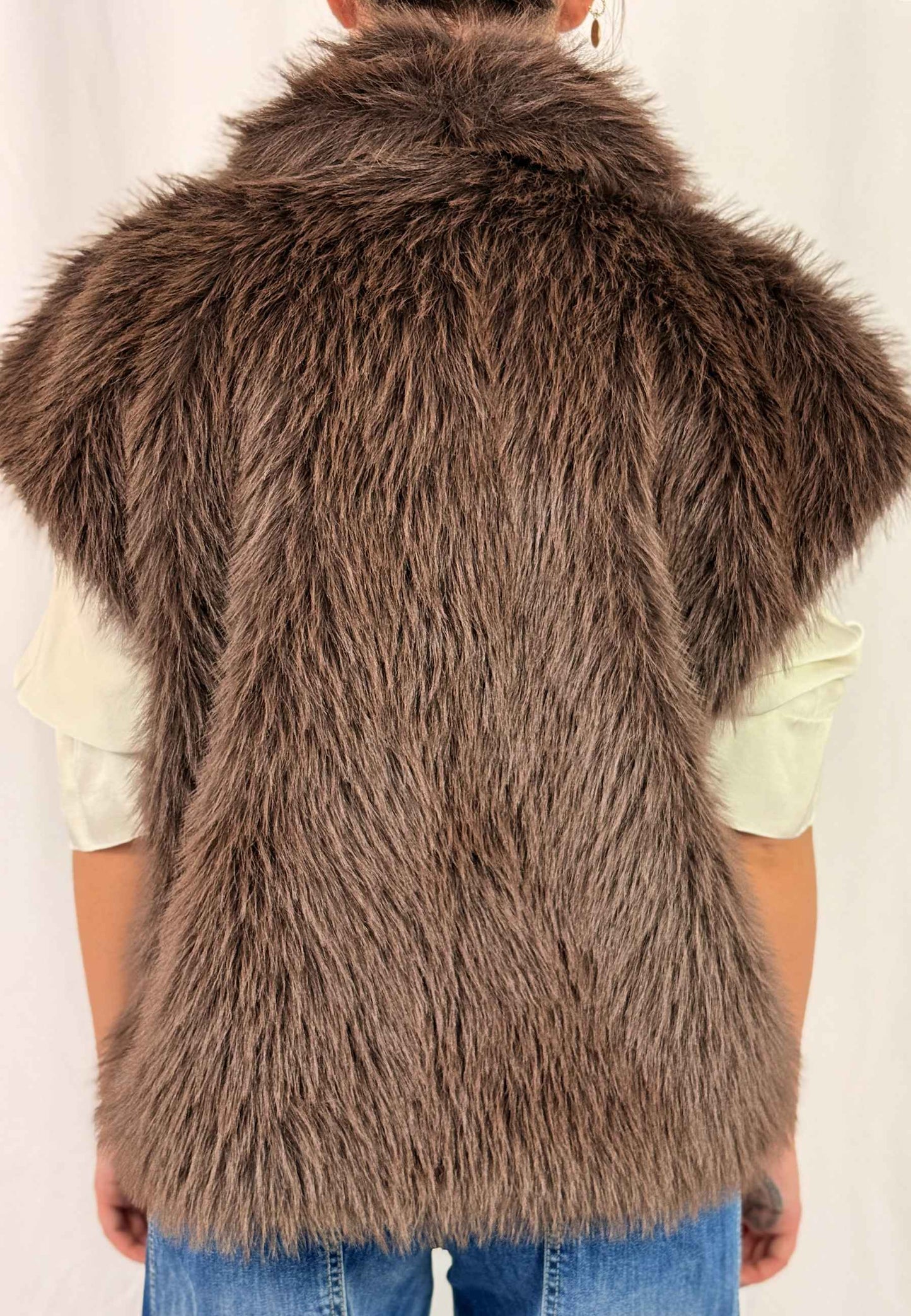 MOTEL - Gilet Ecopelliccia Moro