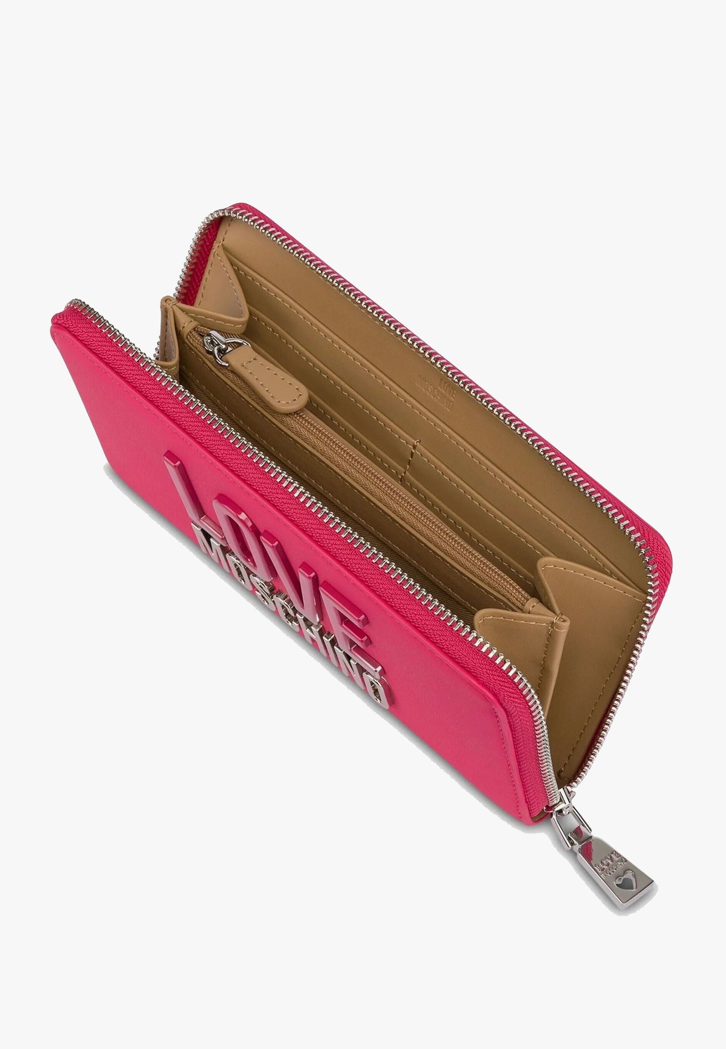 LOVE MOSCHINO - Portafoglio Zip Around Nuance Fuxia