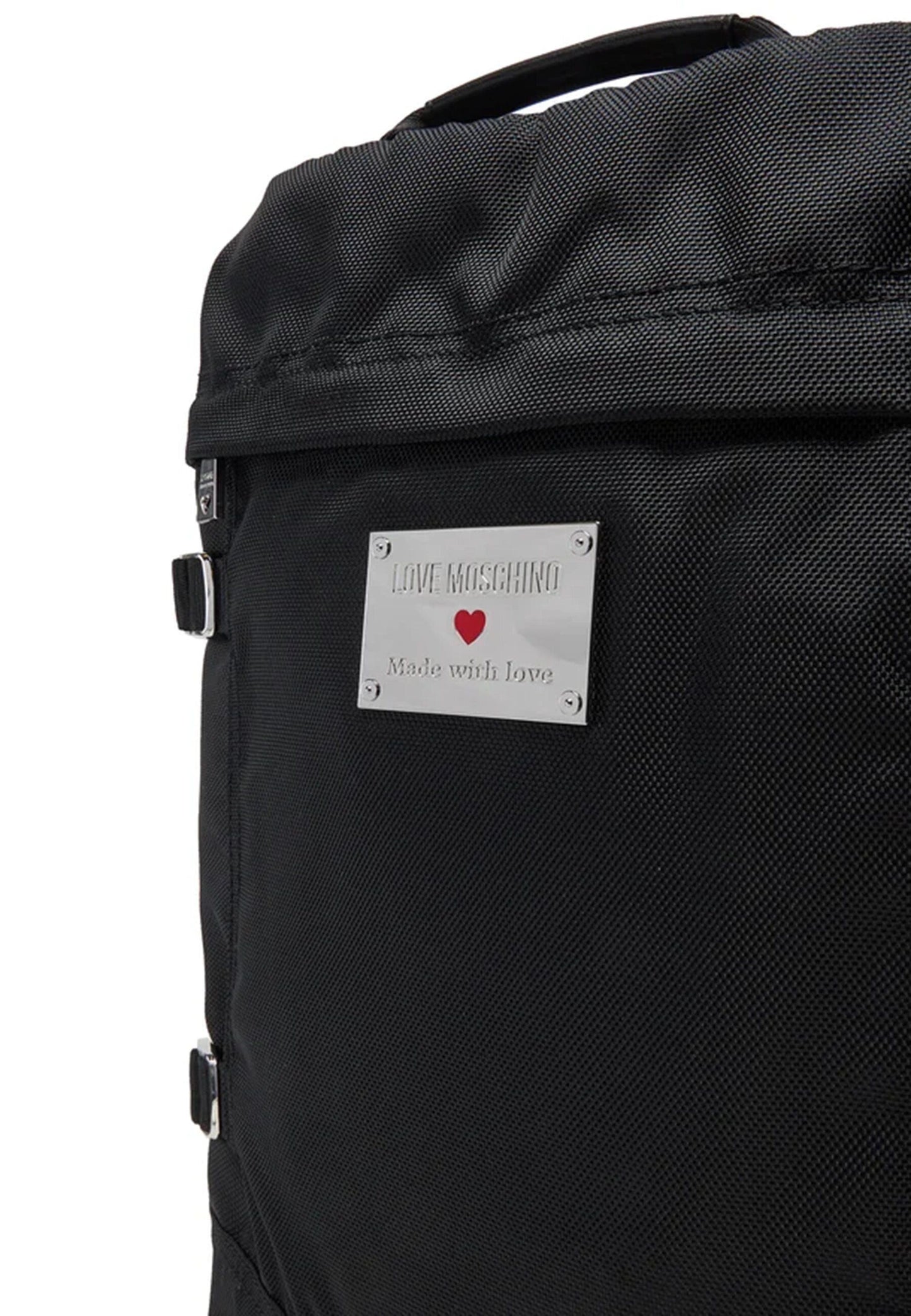 LOVE MOSCHINO - Borsone Da Viaggio Nylon Nero