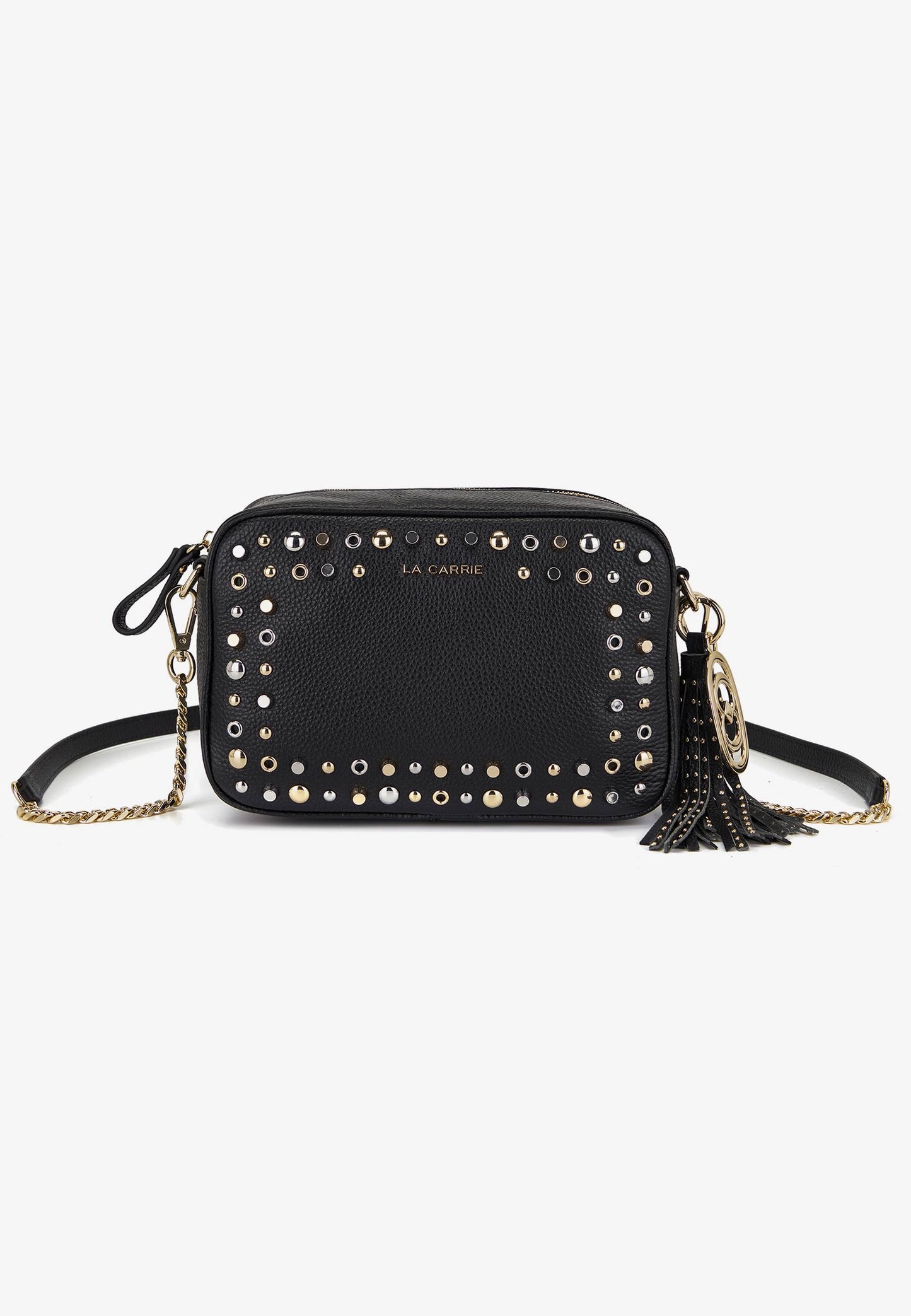 LA CARRIE - Borsa A Tracolla Borchie Nero