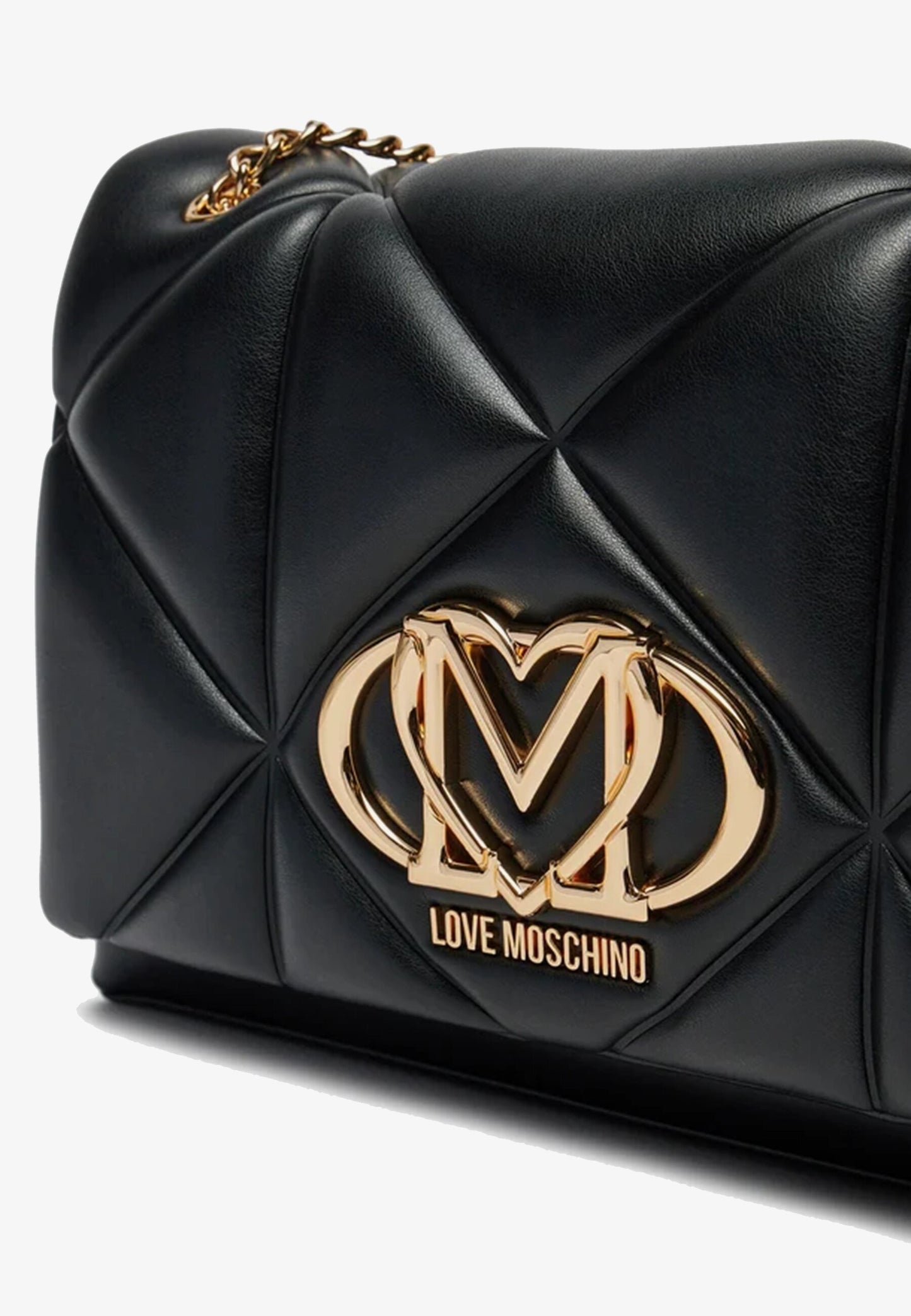 LOVE MOSCHINO - Borsa A Spalla Embossed Nero