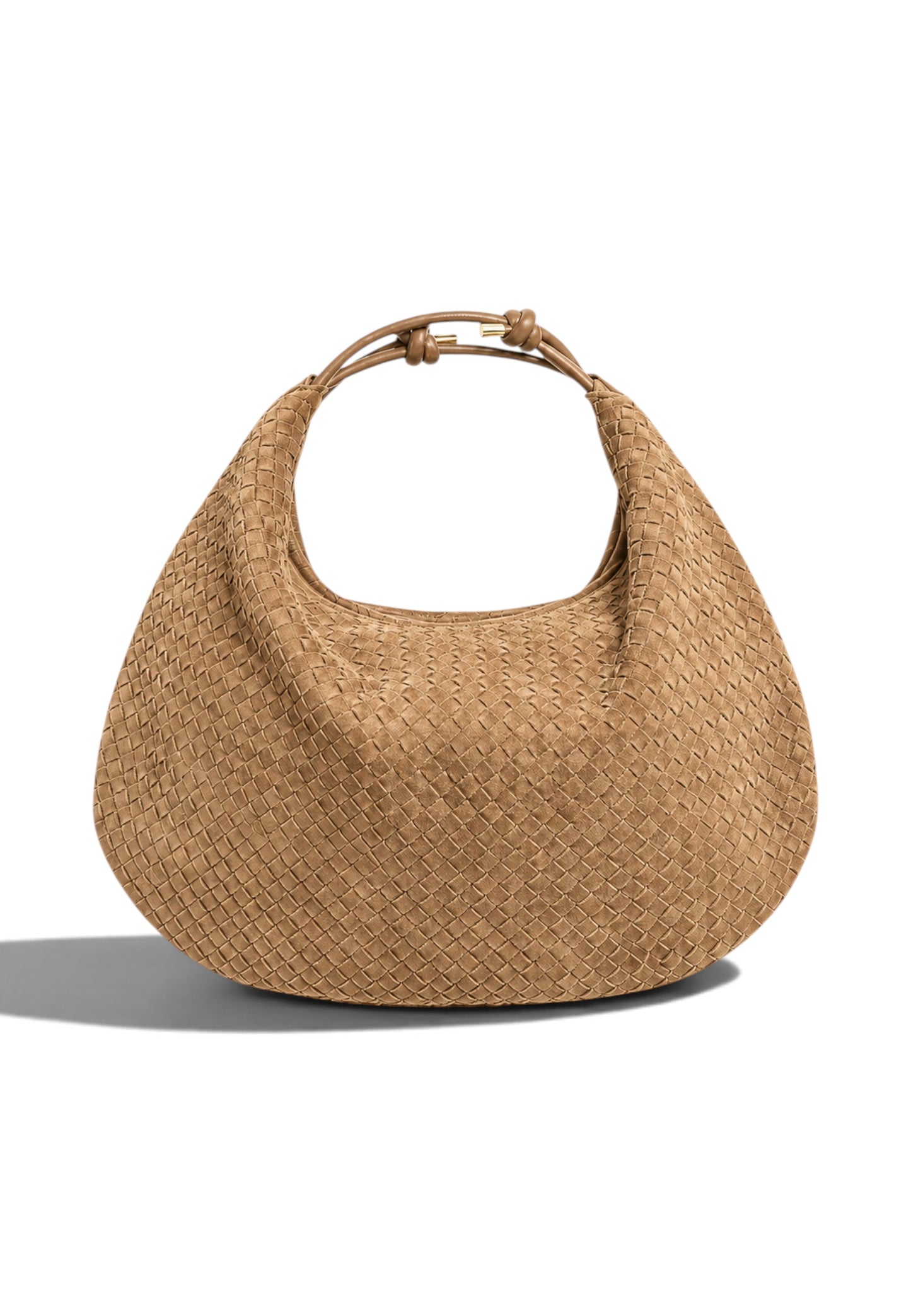 NUNZIA - Hobo Bag Scamosciata Beige