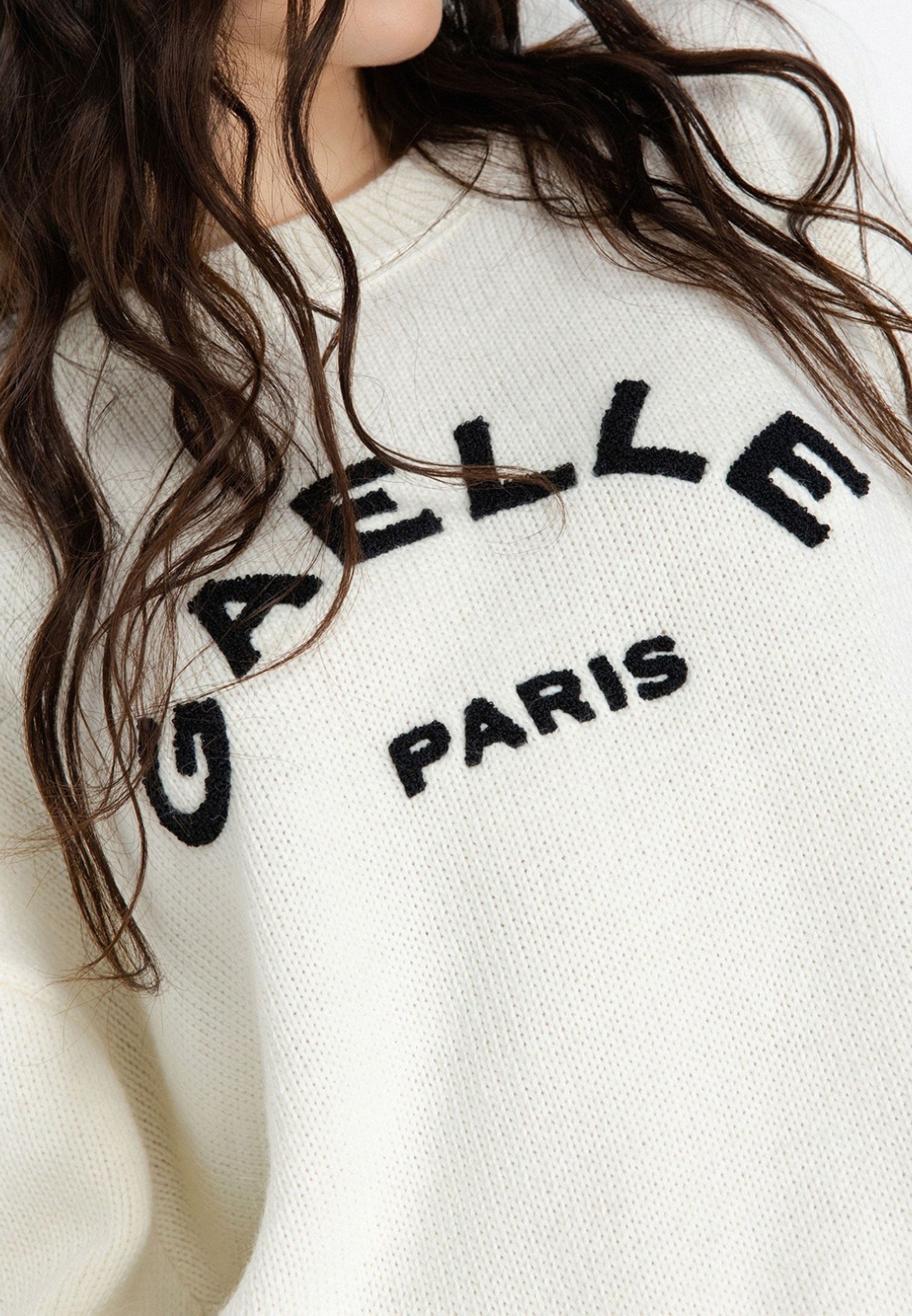 GAELLE - Pullover Paricollo Burro