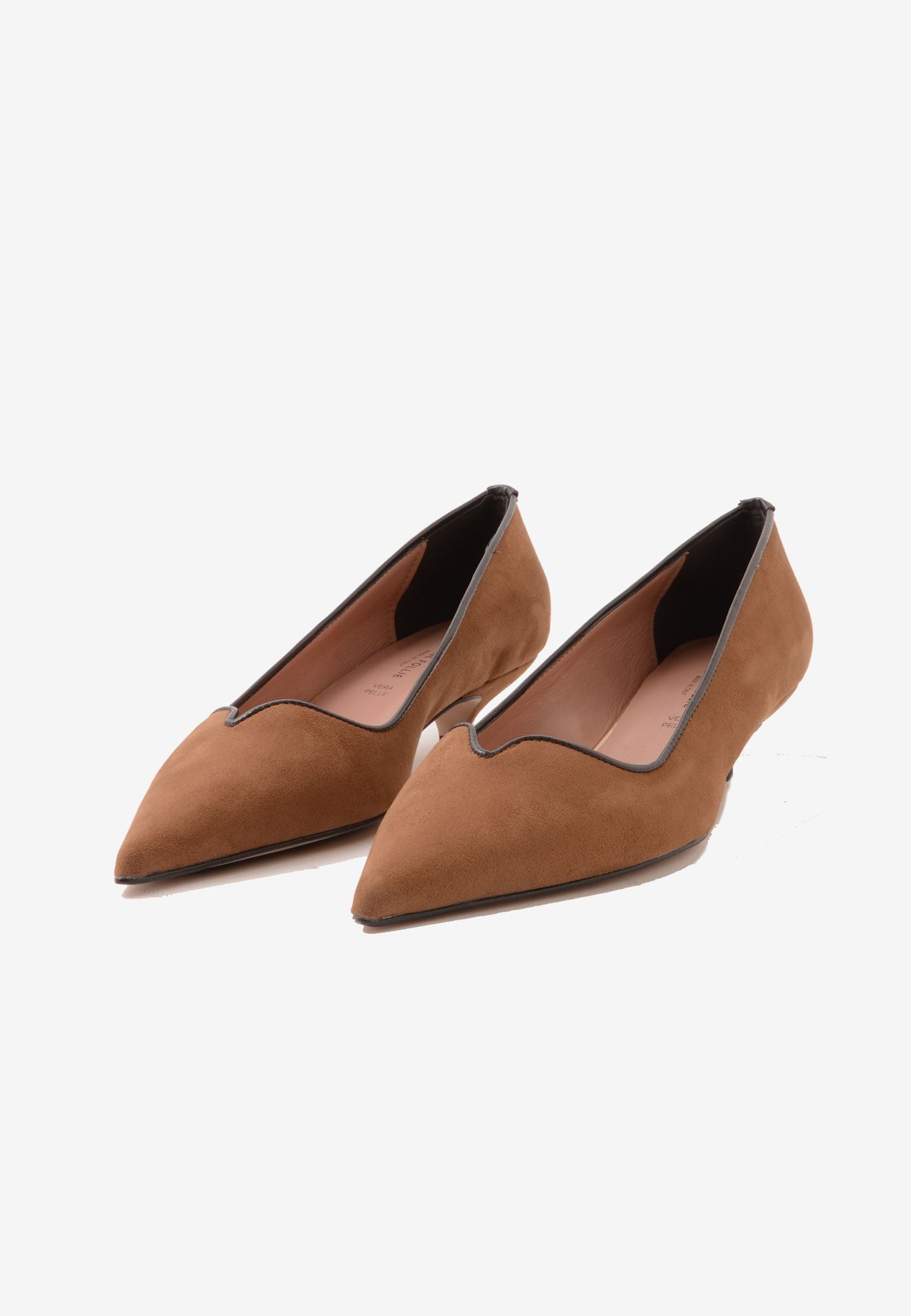 DIVINE FOLLIE - Pumps Camoscio 30mm Cuoio