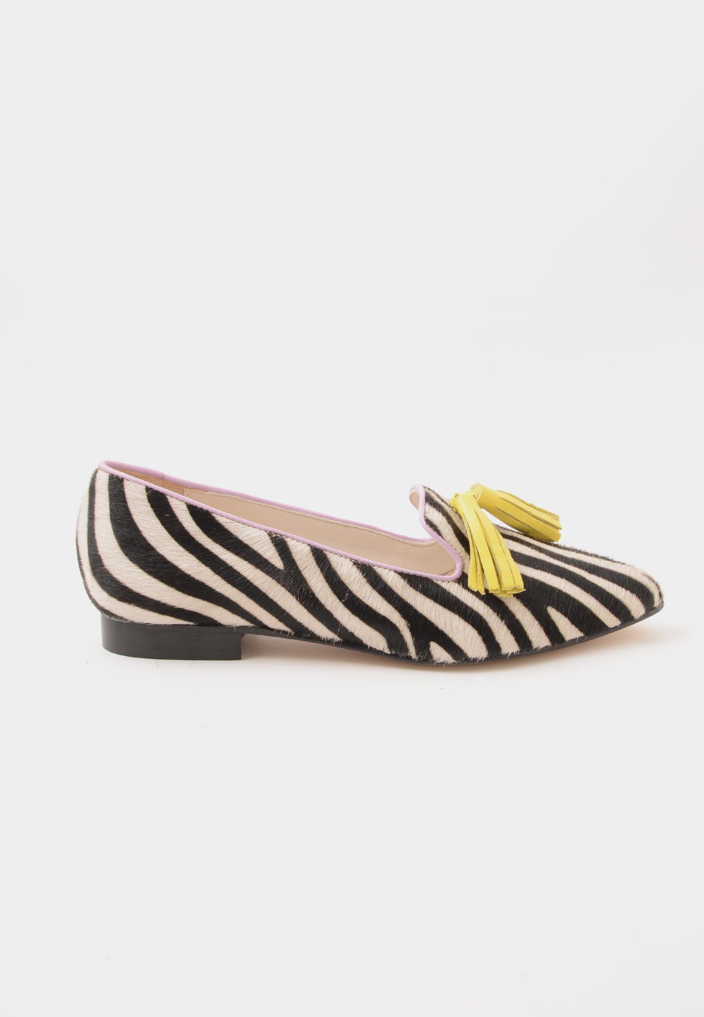 DIVINE FOLLIE - Mocassino Zebrato Con Nappine
