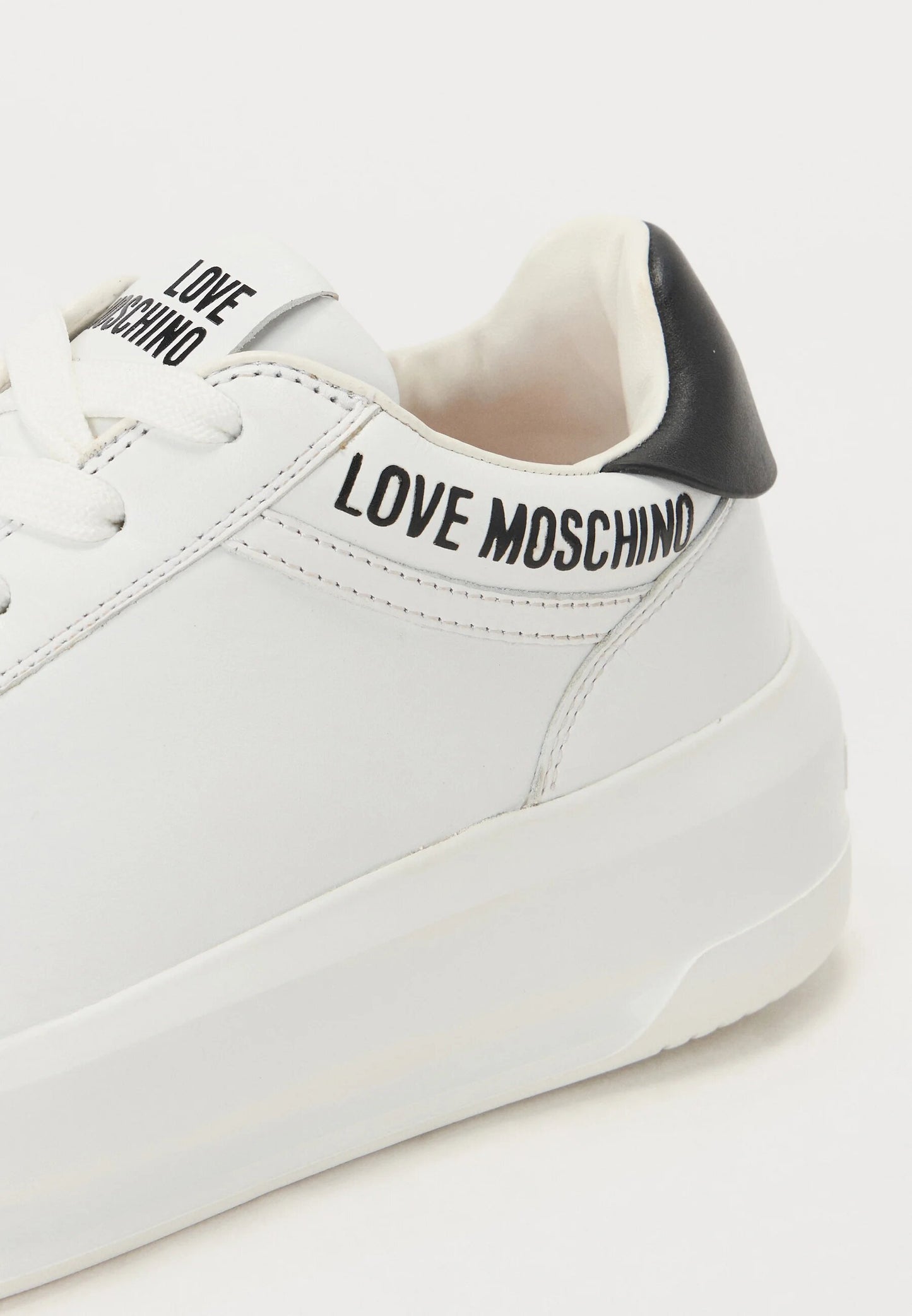 LOVE MOSCHINO - Sneakers Vera Pelle Bianca
