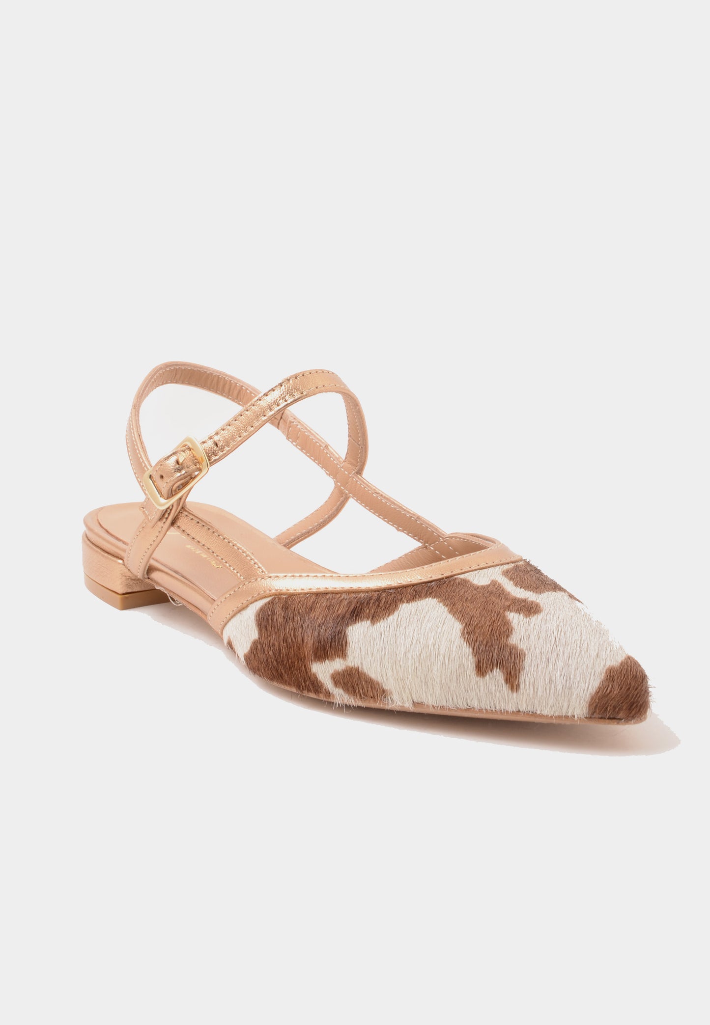 DIVINE FOLLIE - Slingback Cavallino Muccato Oro