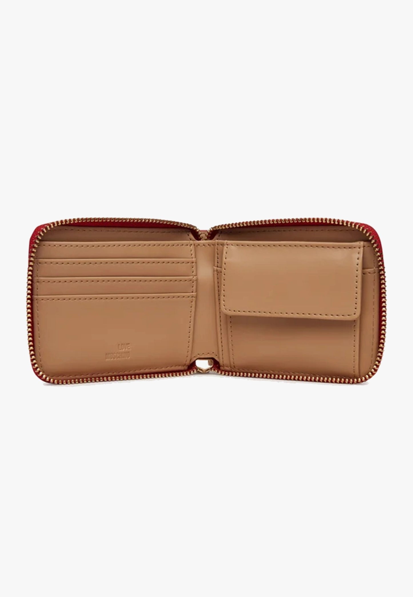 LOVE MOSCHINO - Portafoglio Zip Around Rosso