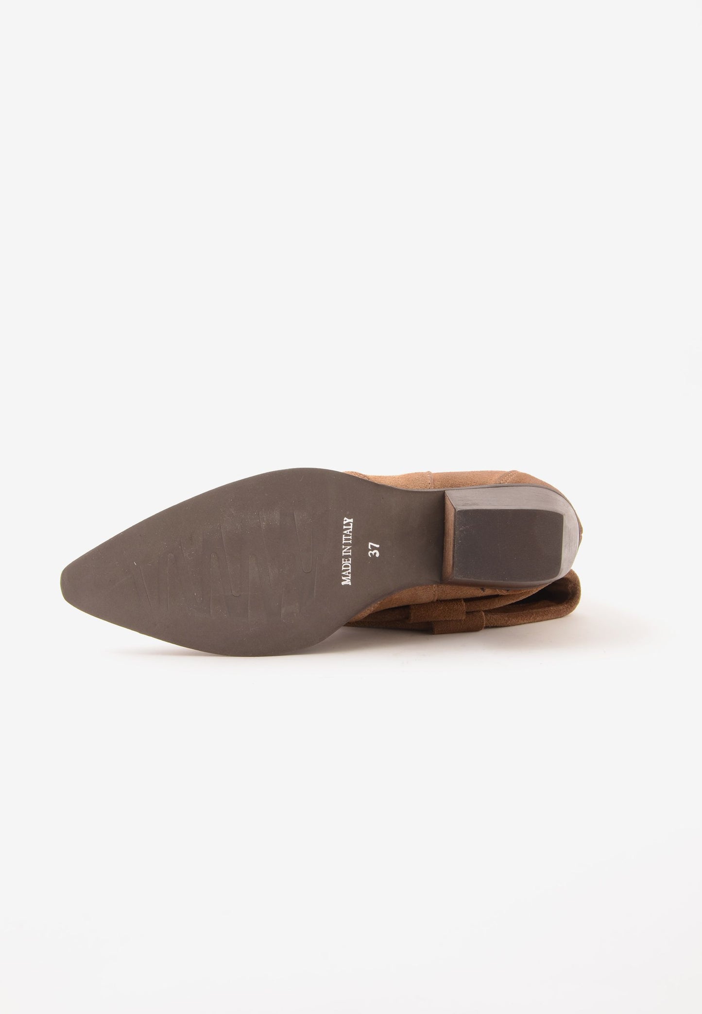 DIVINE FOLLIE - Stivale Texano Camoscio Taupe