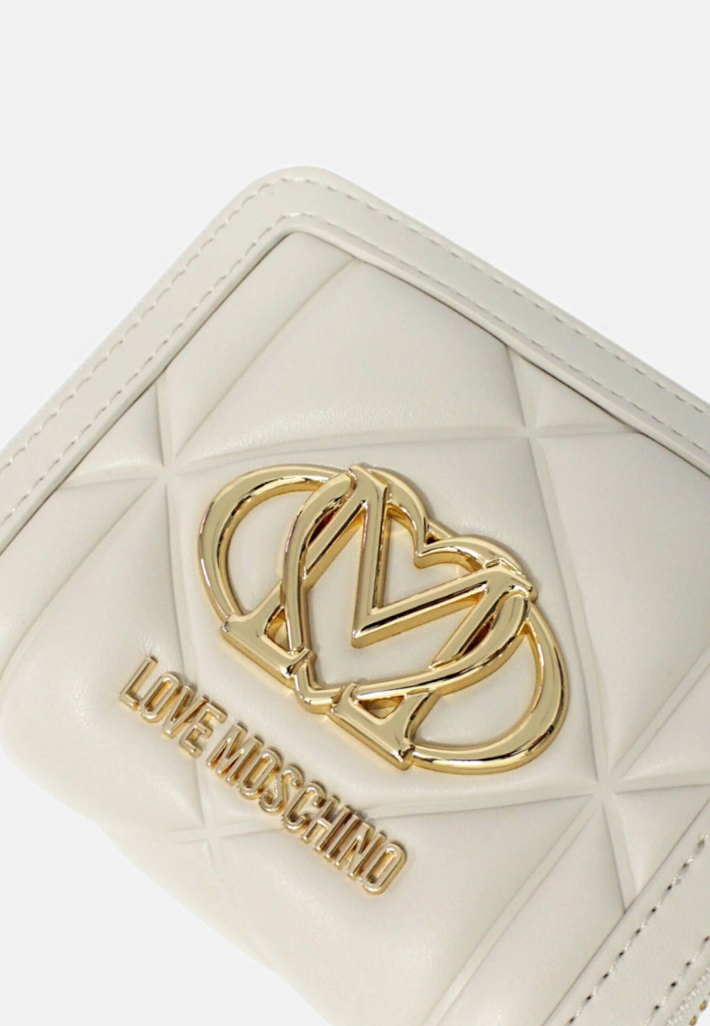 LOVE MOSCHINO - Portafoglio Piccolo Embossed Avorio