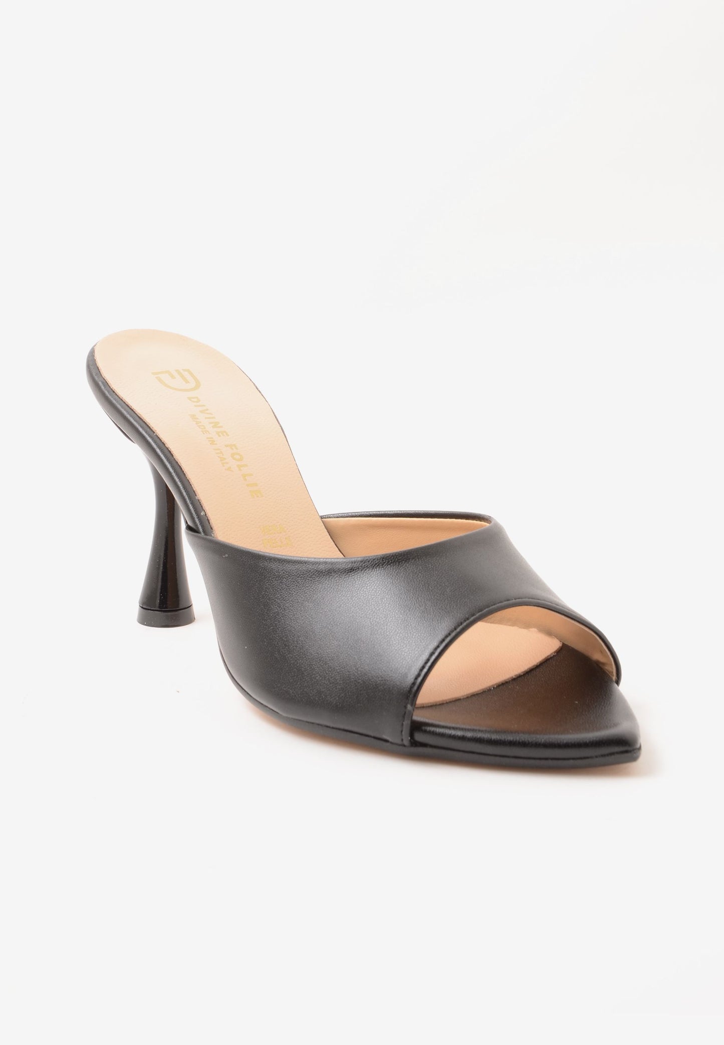 DIVINE FOLLIE - Sandalo Mules Nero