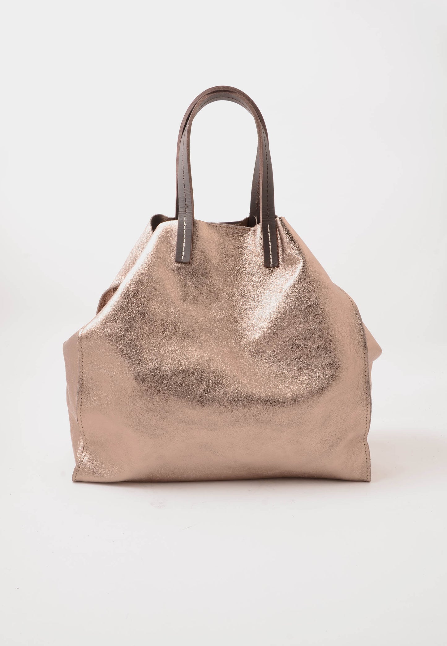 NUNZIA - Tote Bag Laminato SOFIA Bronzo