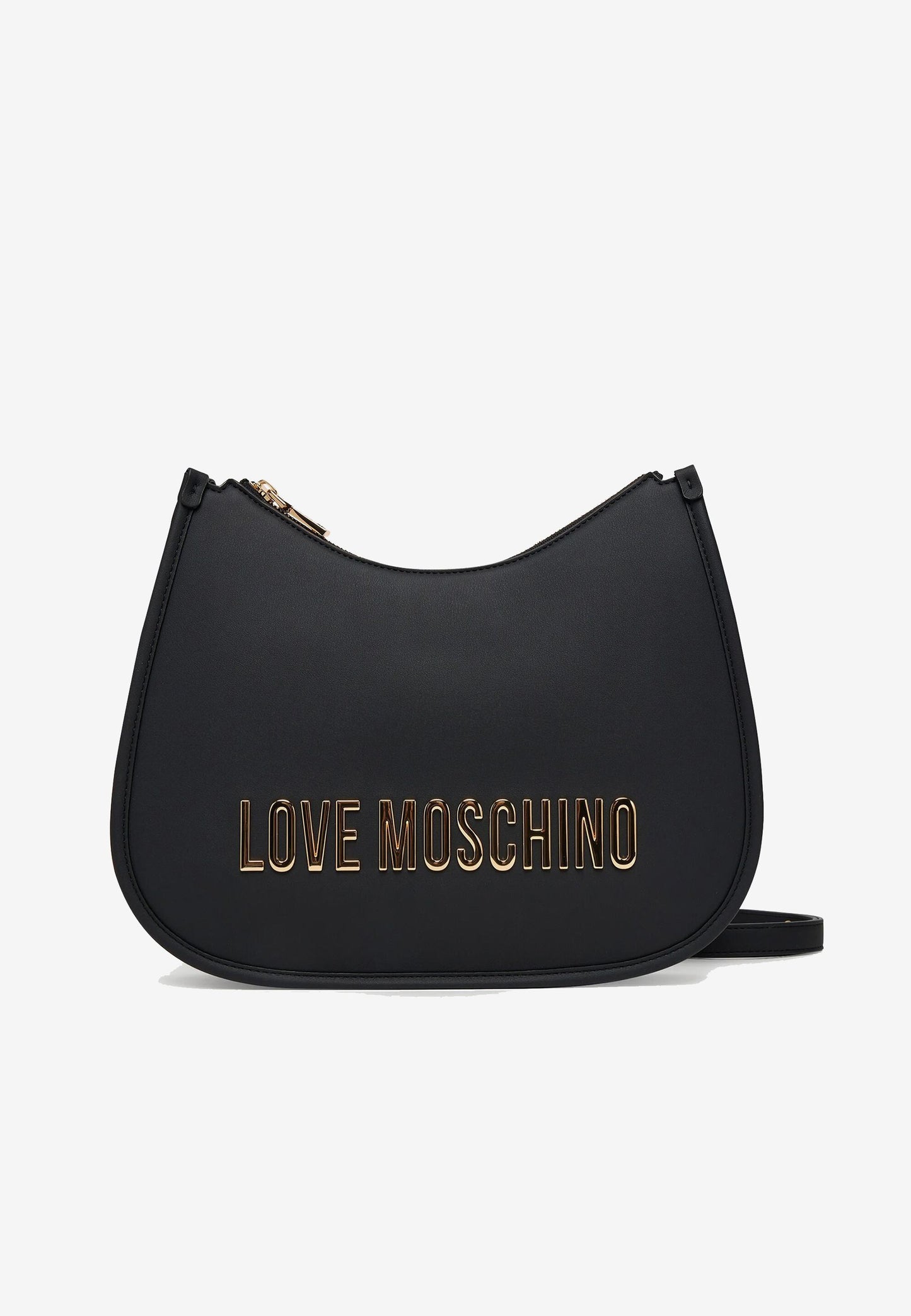 LOVE MOSCHINO - Borsa A Spalla Lettering Soft Touch Nero