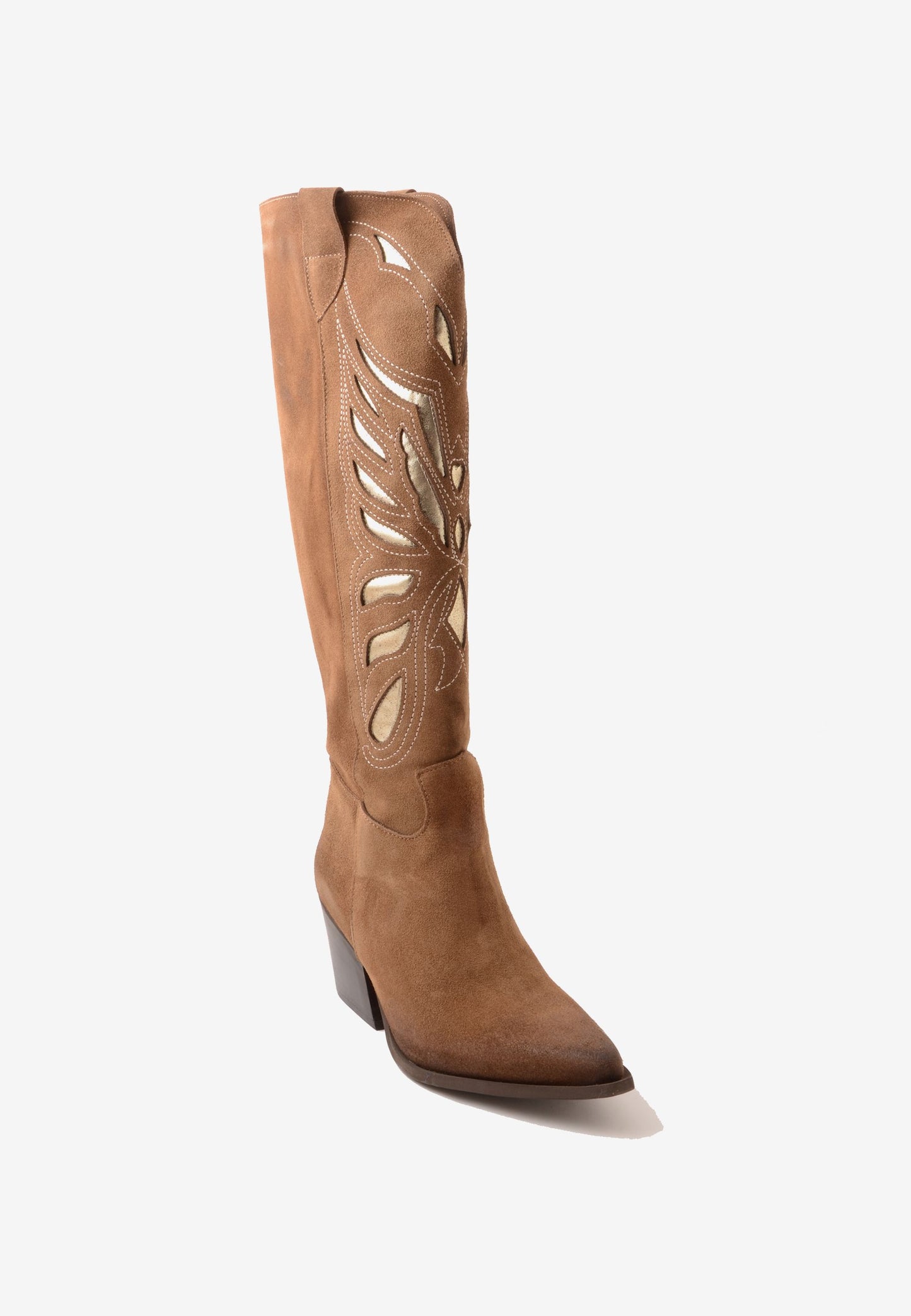 DIVINE FOLLIE - Stivale Texano Butterflay Crosta Taupe