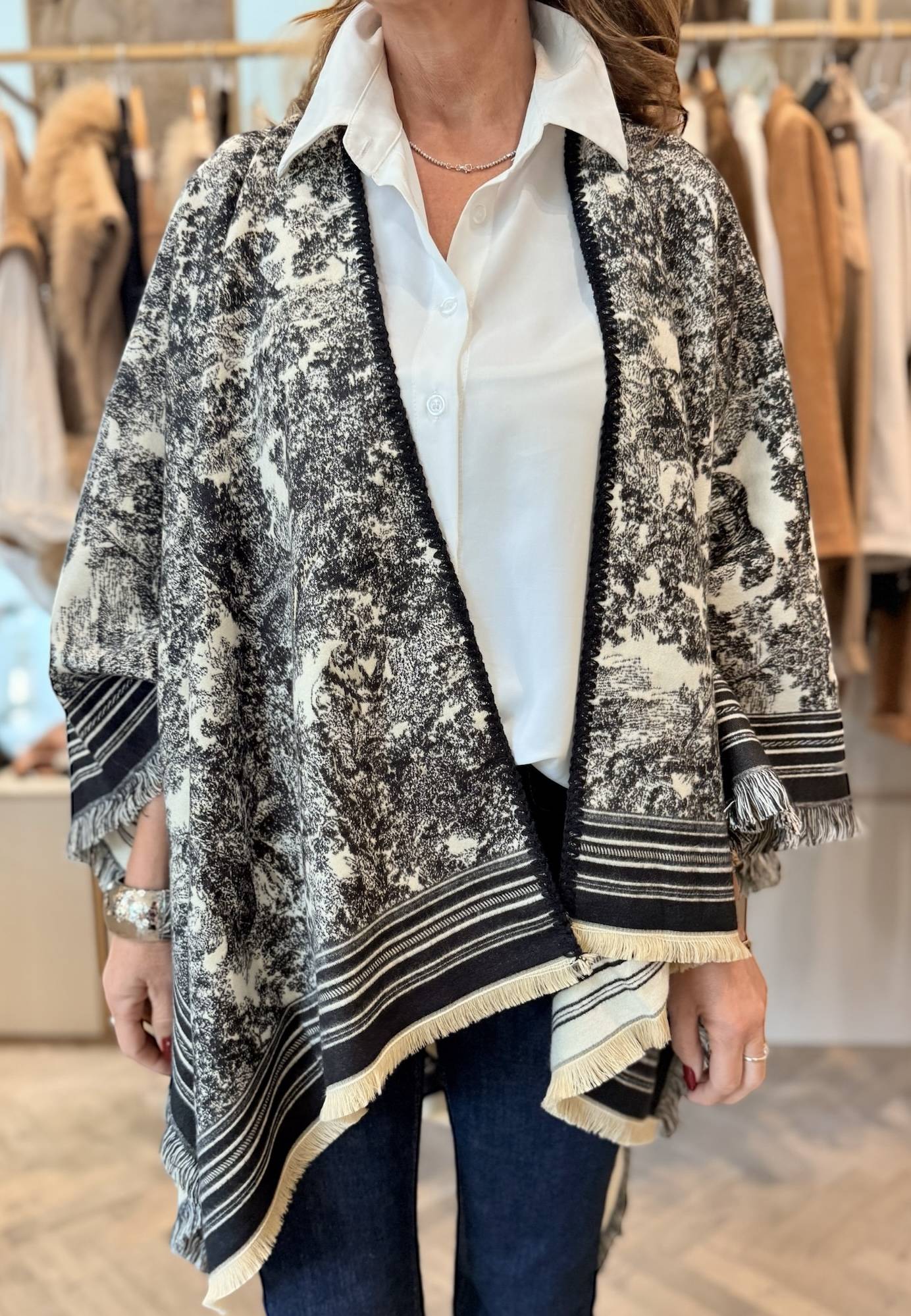 ALEX & MAX - Mantella Shawl Nero
