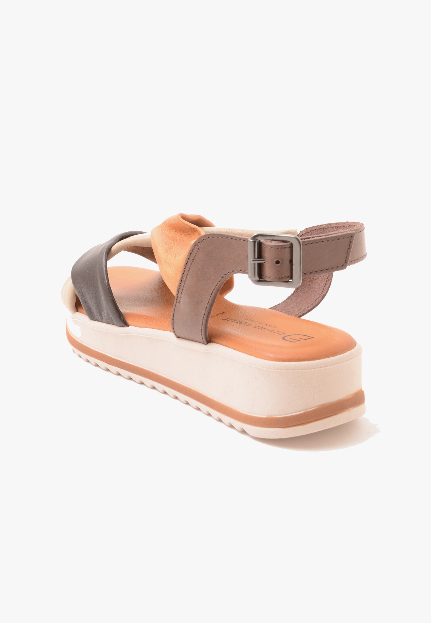 DIVINE FOLLIE - Sandalo Nappa Multi Brown