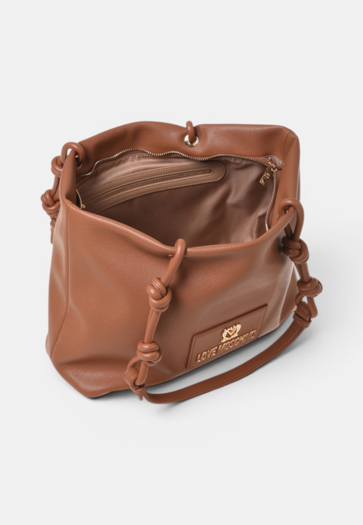 LOVE MOSCHINO - Shopping Bag Nodo Cuoio