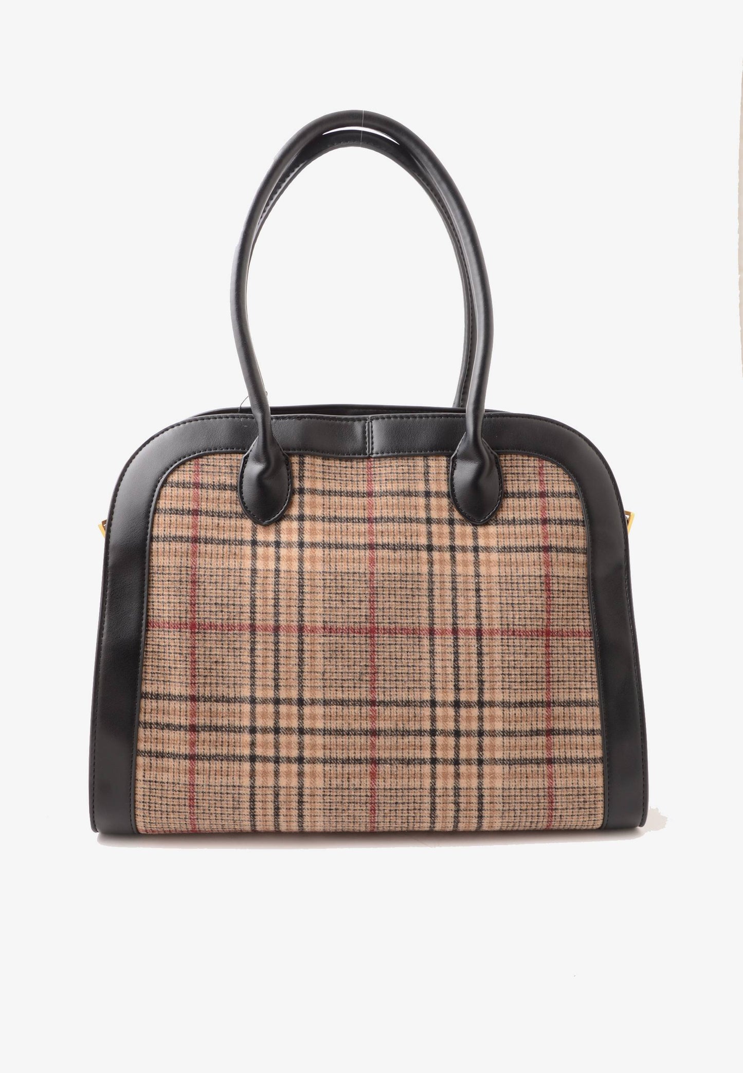 LA CARRIE - Shopping Bag Scottish Combi Beige