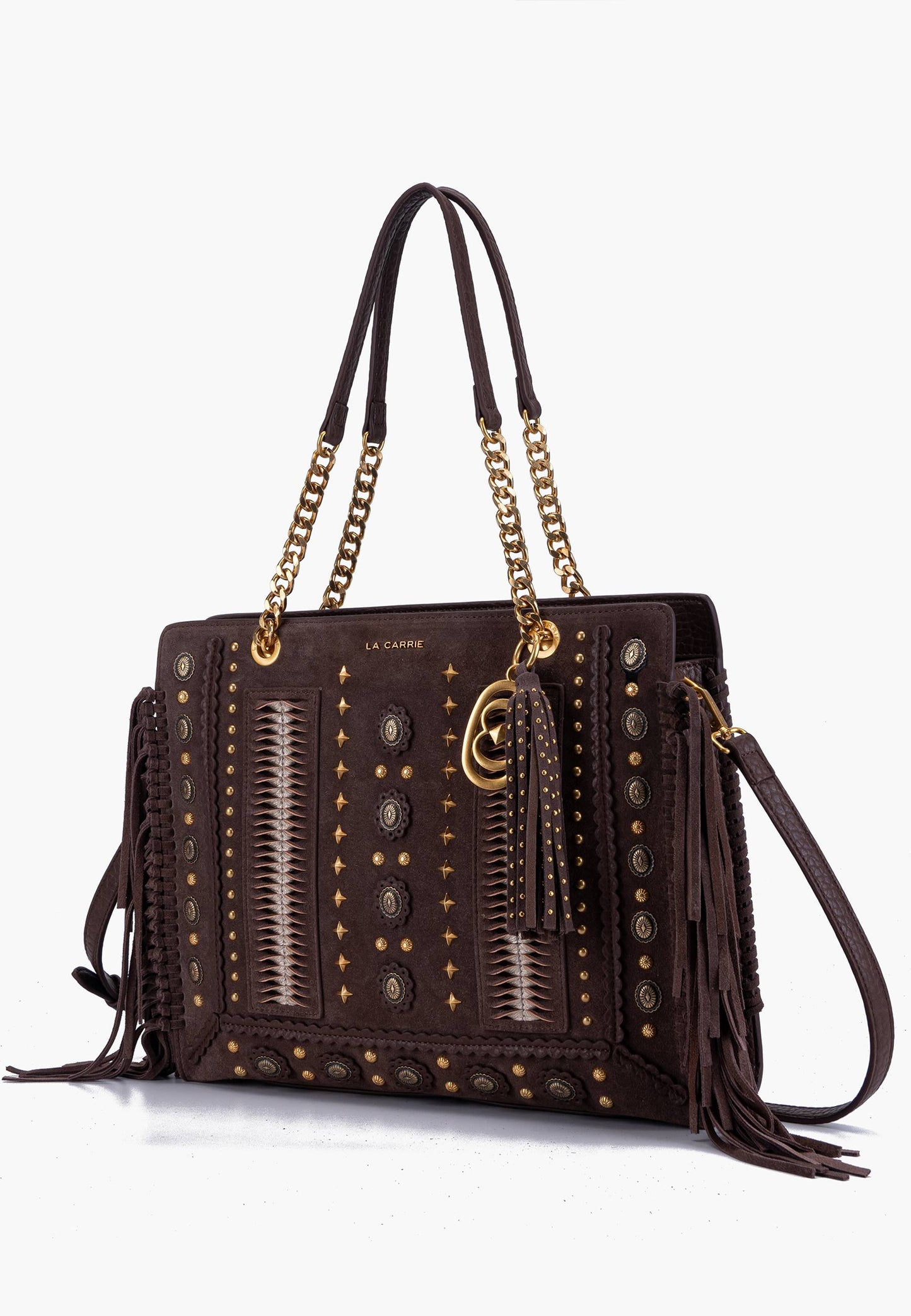 LA CARRIE - Shopping Bag Jungle Marrone