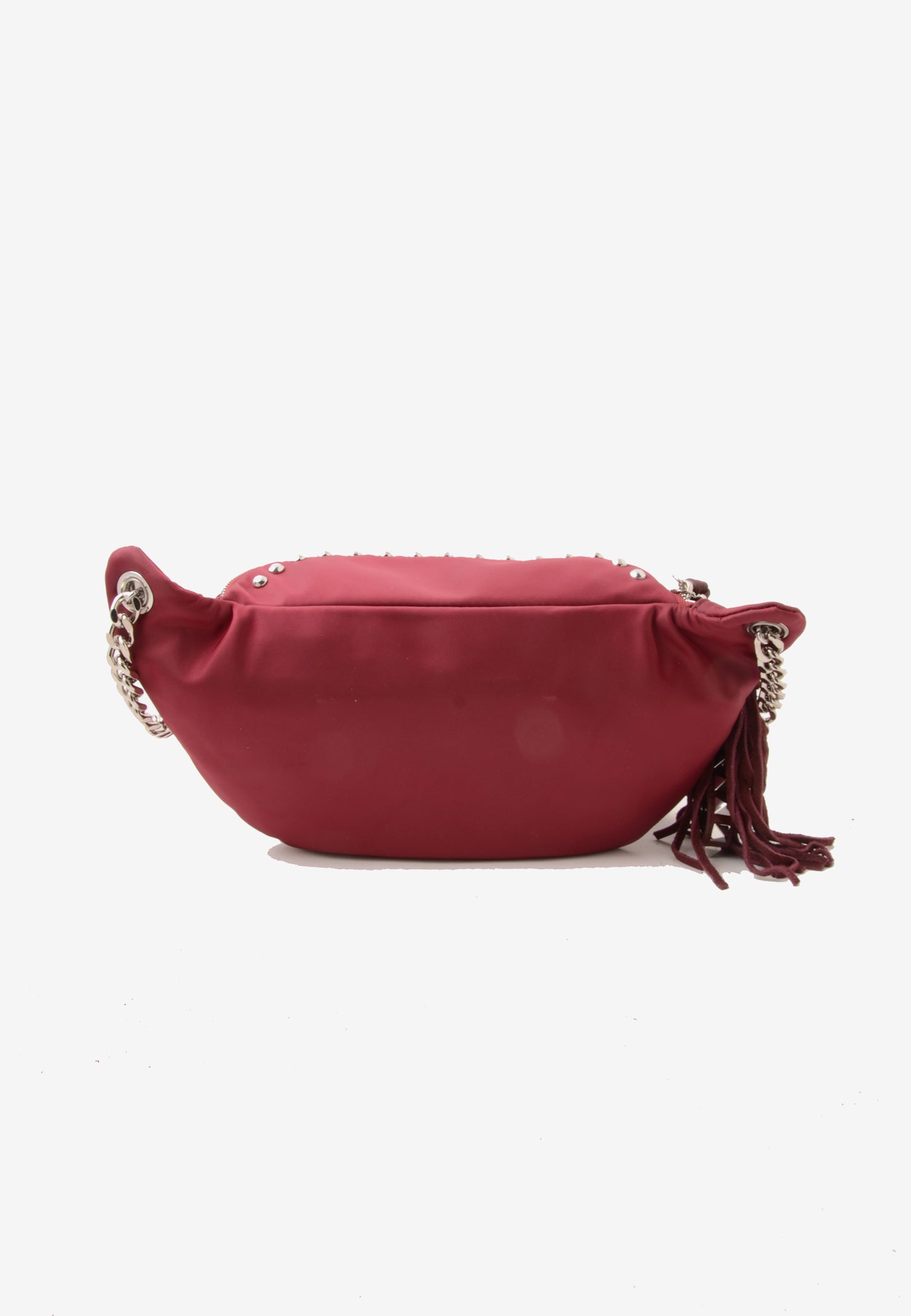 LA CARRIE - Marsupio Dark Nylon Borchie Cherry