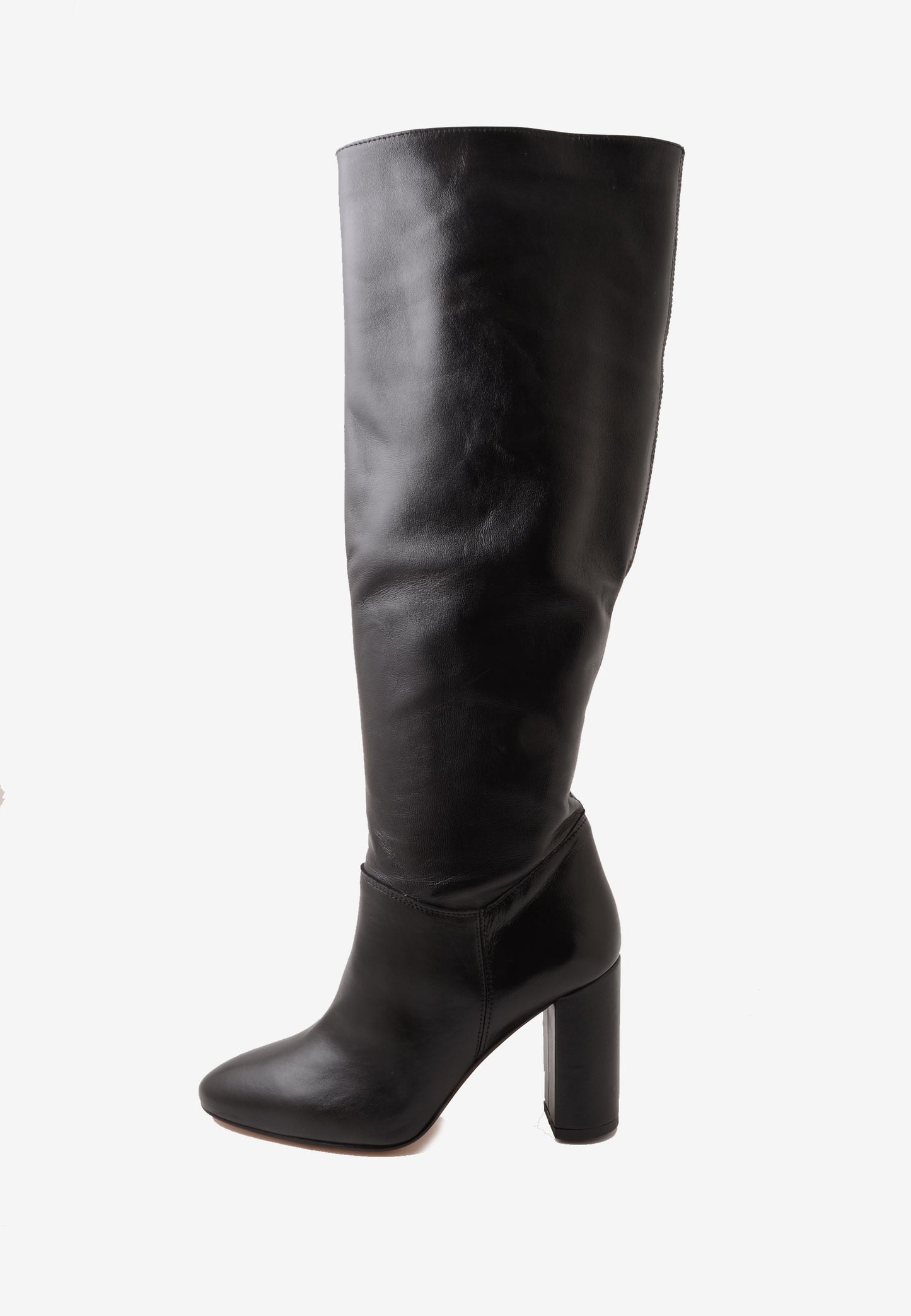 DIVINE FOLLIE - Stivale Alto In Nappa Nero