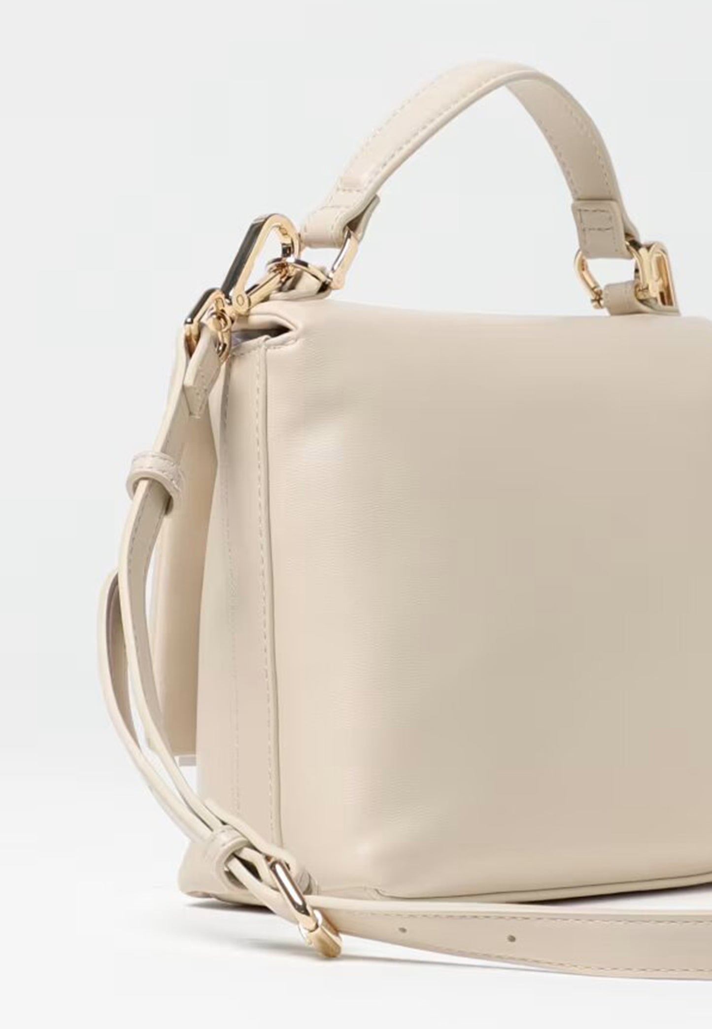 LOVE MOSCHINO - Borsa A Mano Gold Clip Avorio