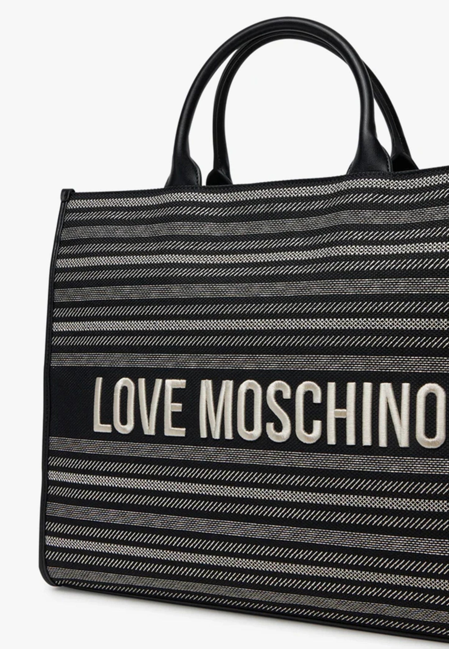 LOVE MOSCHINO - Shopping Bag Canvas Nero