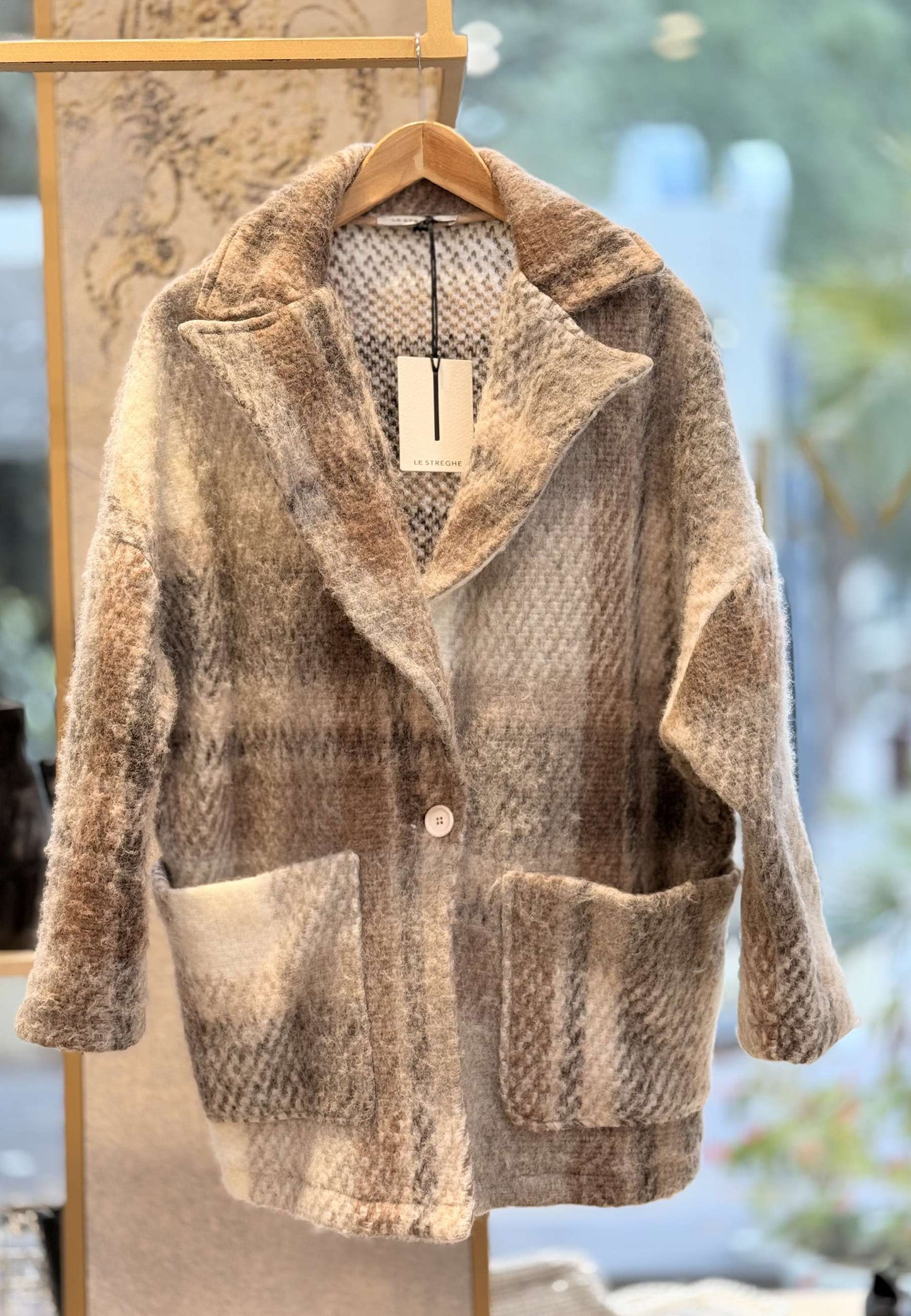 LE STREGHE - Cappotto Over Scozzese