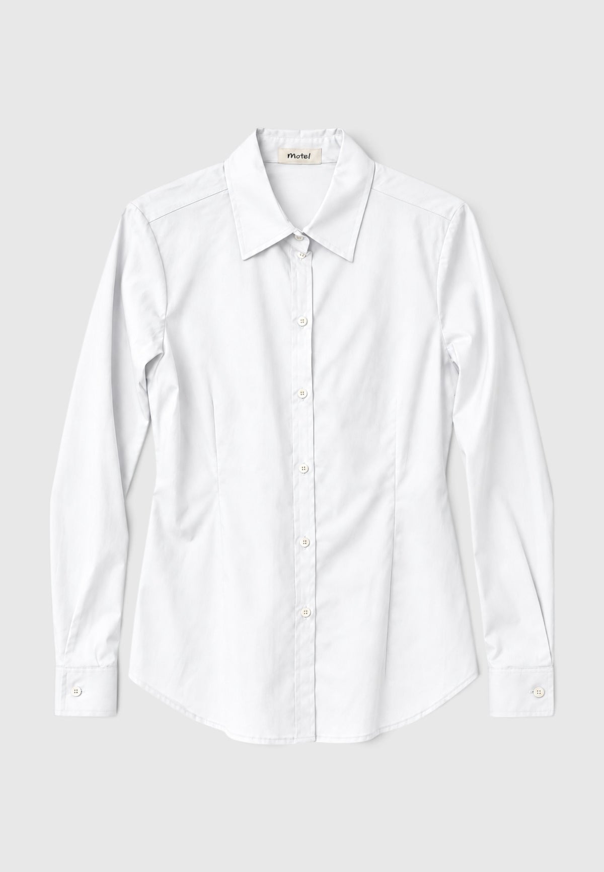 MOTEL - Camicia Sfiancata Bianca