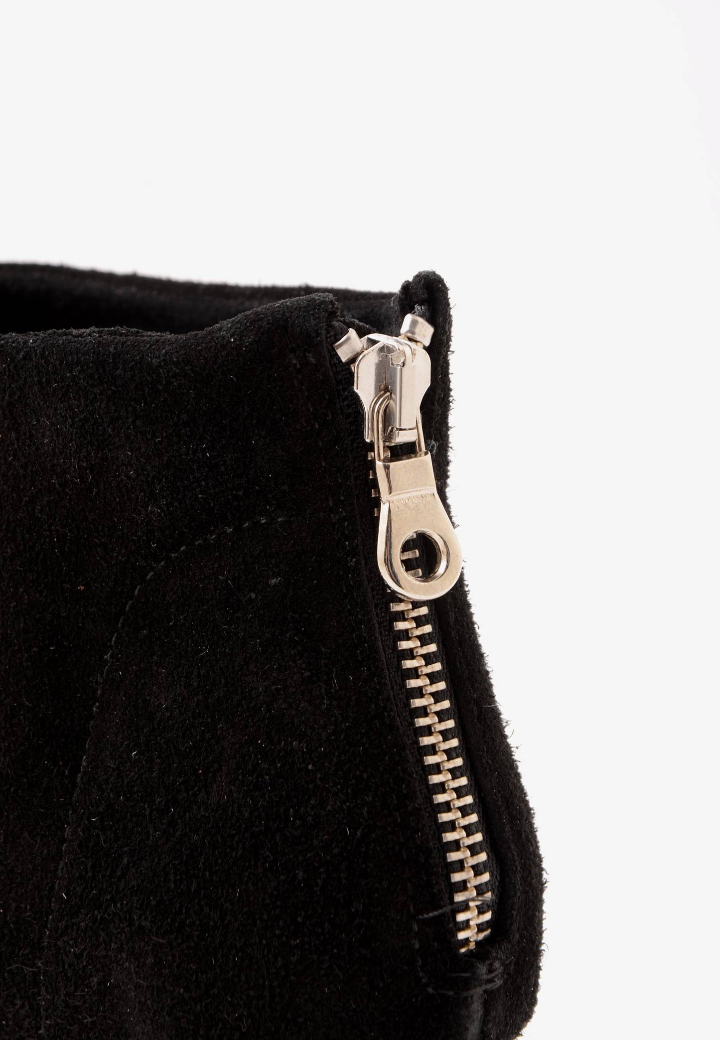 DIVINE FOLLIE - Stivaletto Zip Camoscio Nero