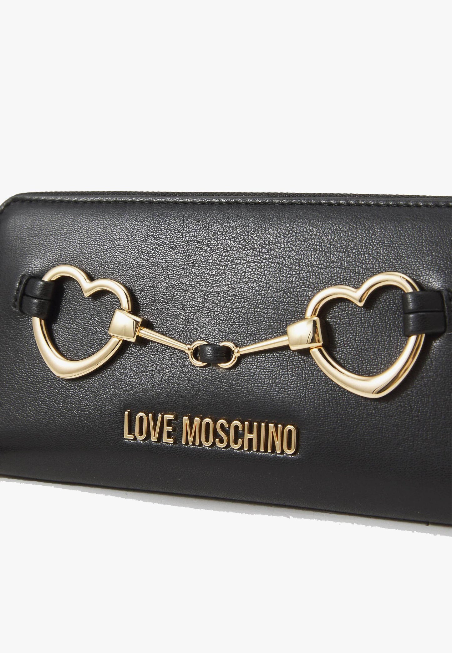 LOVE MOSCHINO - Portafoglio Double Love Nero